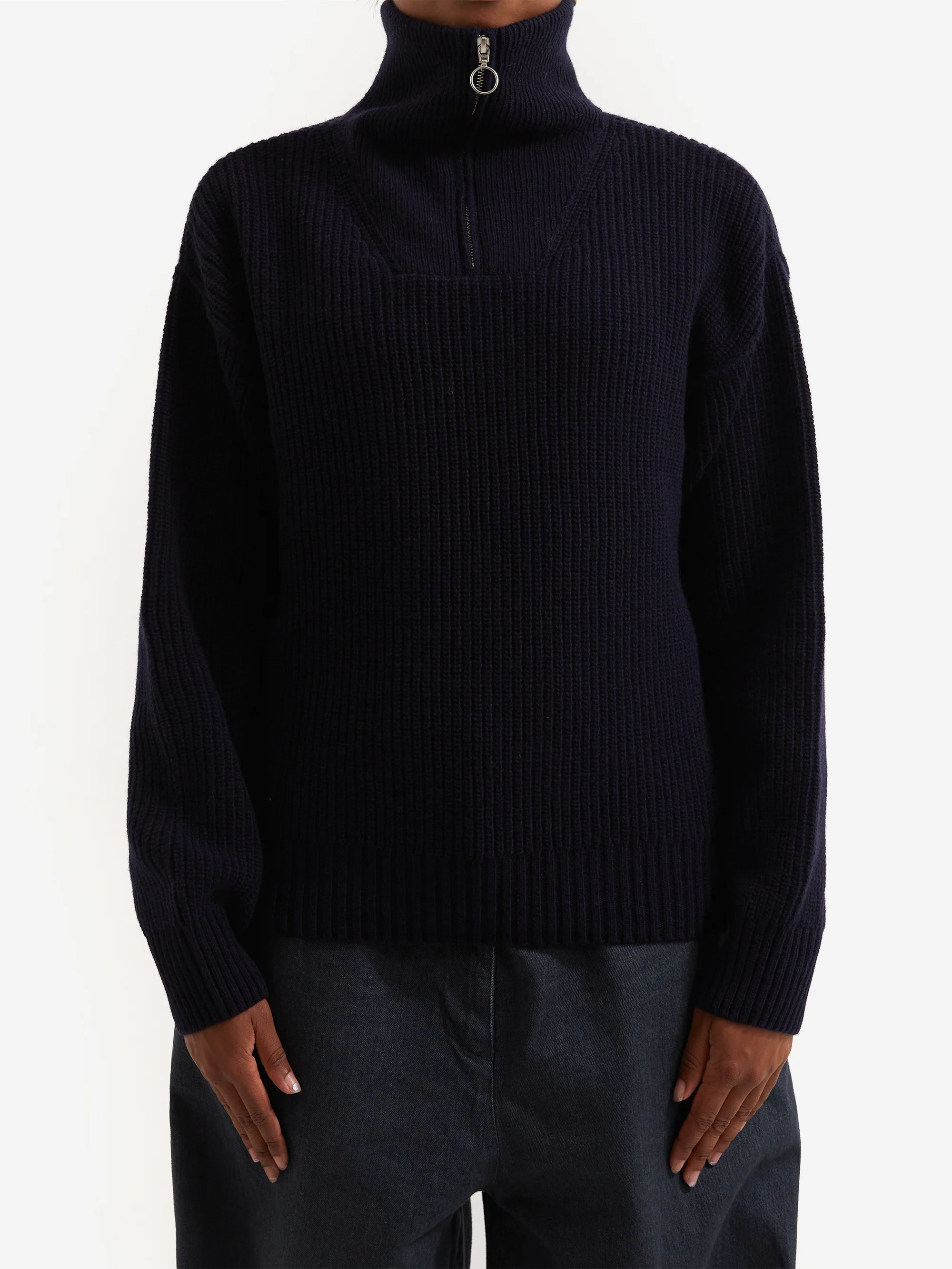Girls Of Dust Fly Deck Sweater - Navy