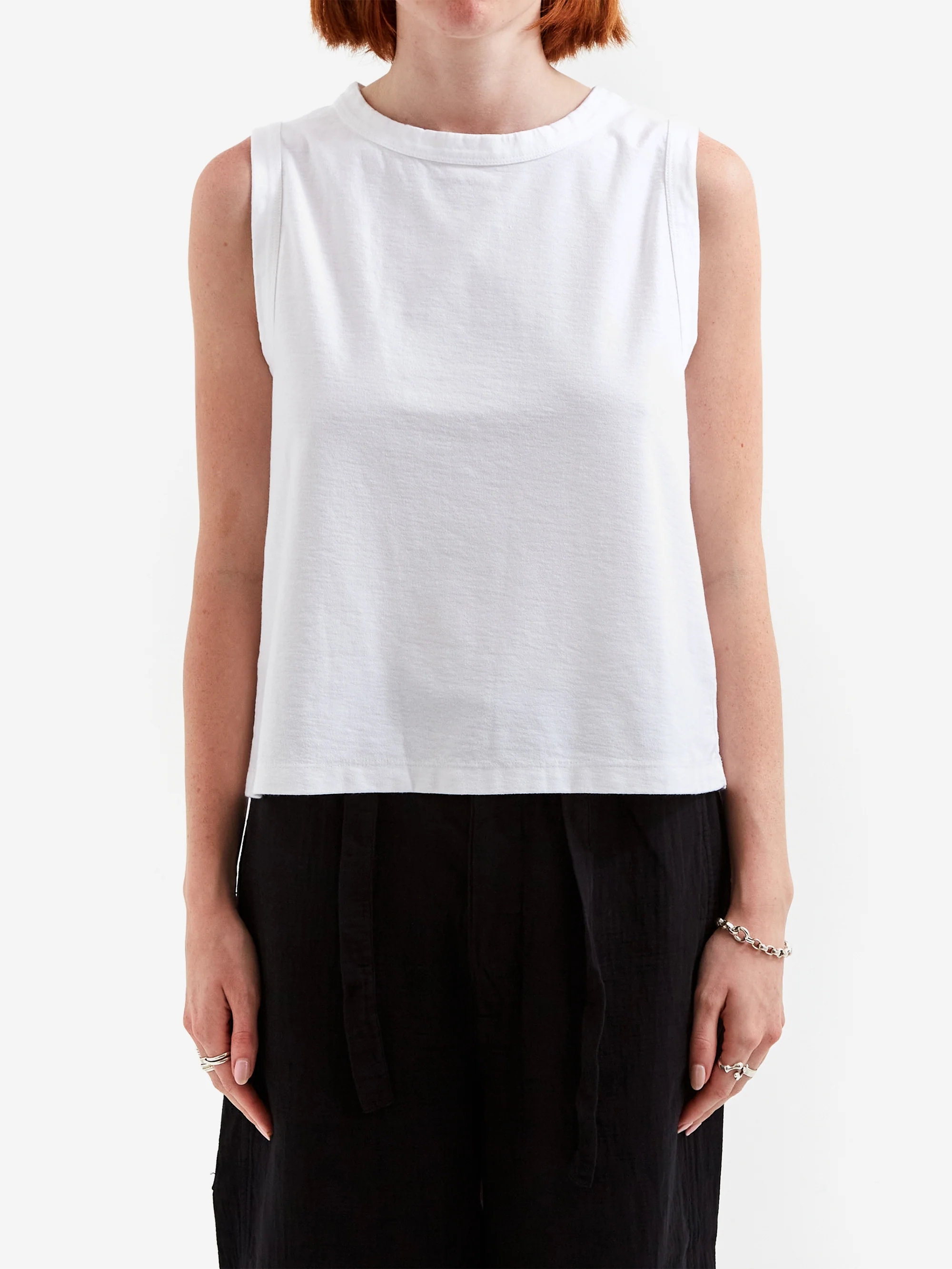 Girls Of Dust Johnny Tanktop - White