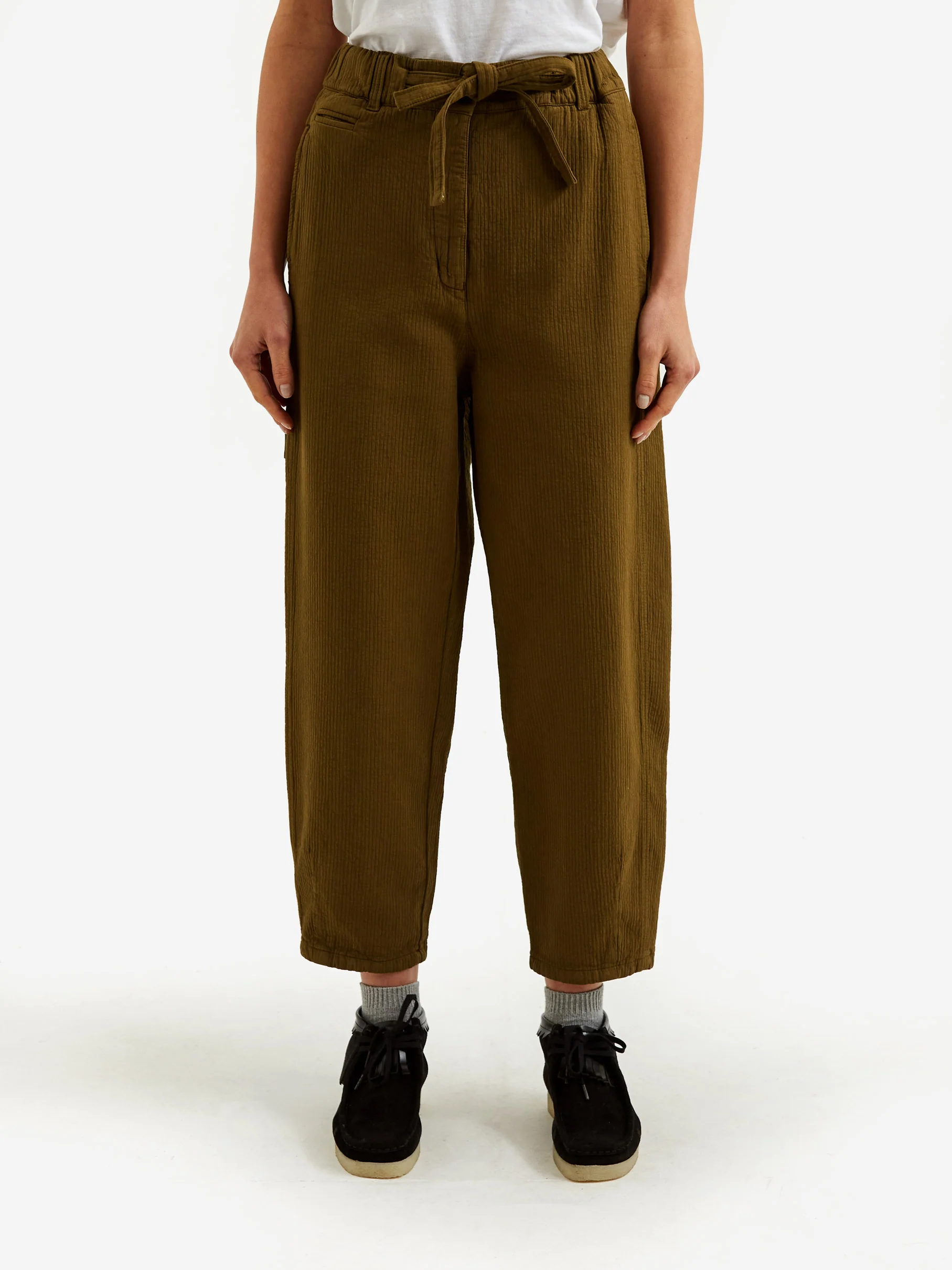 Girls Of Dust Karate Cotton Pasha Pant - Olive