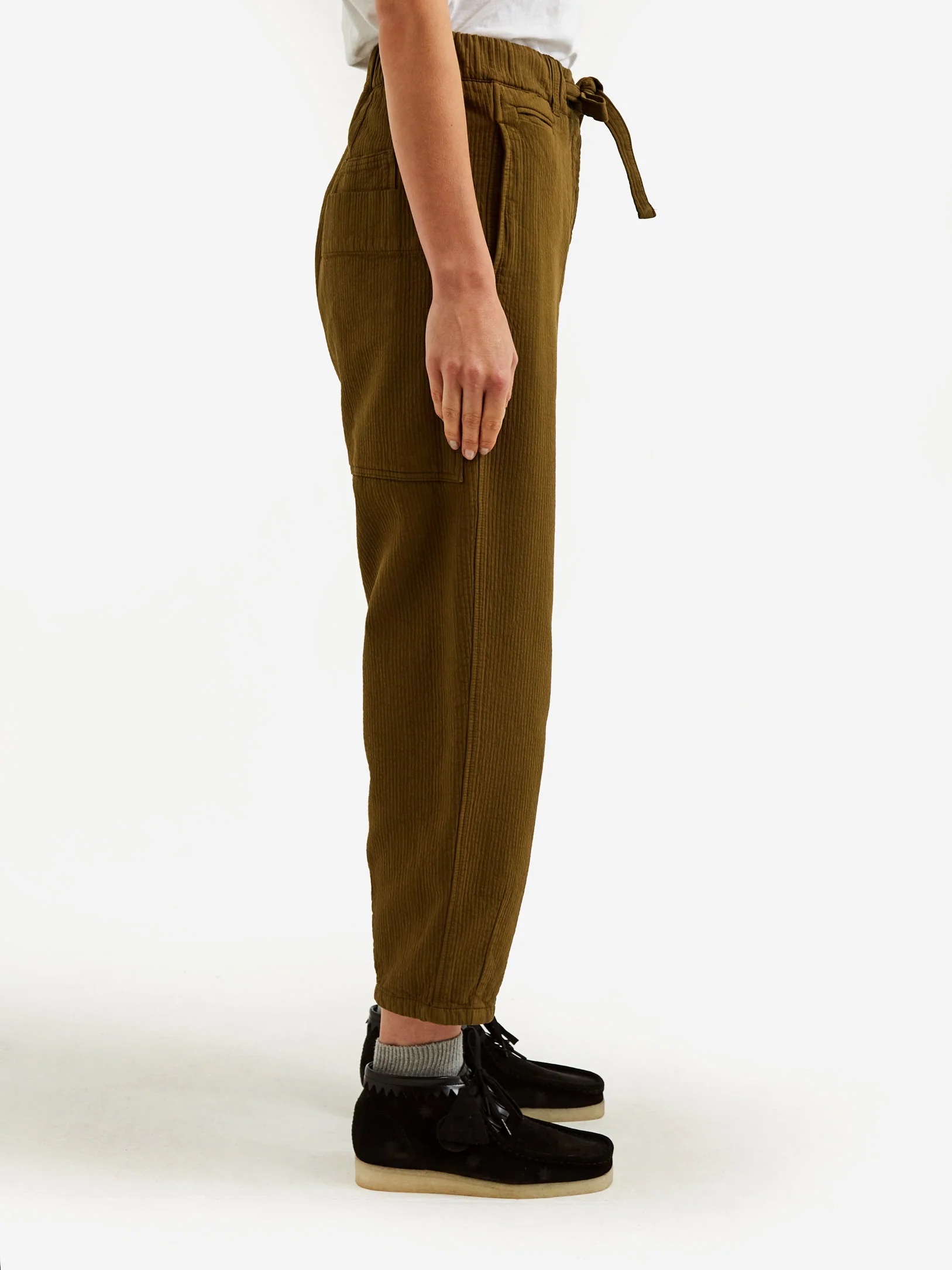 Girls Of Dust Karate Cotton Pasha Pant - Olive - Image 2