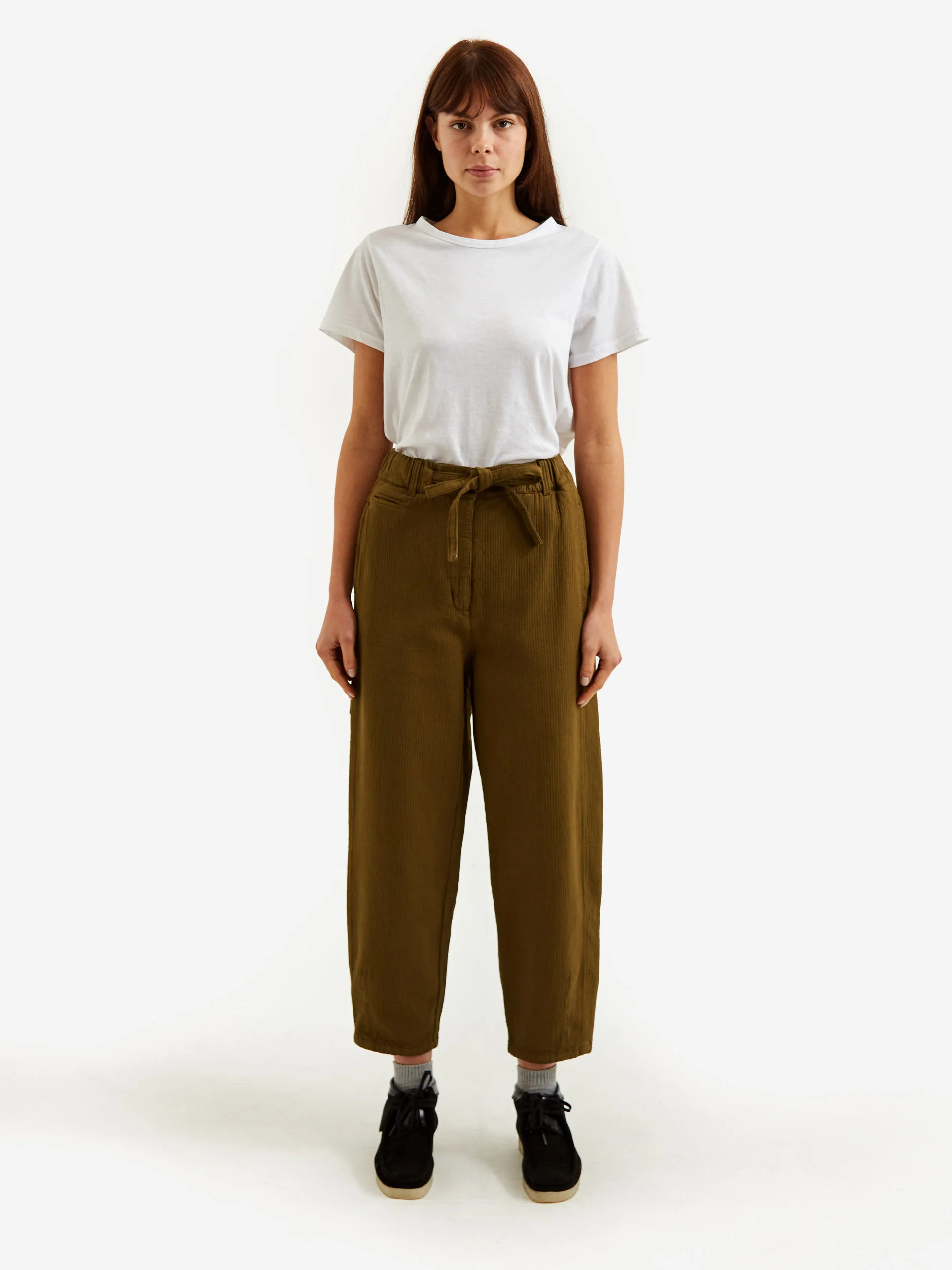 Girls Of Dust Karate Cotton Pasha Pant - Olive - Image 4