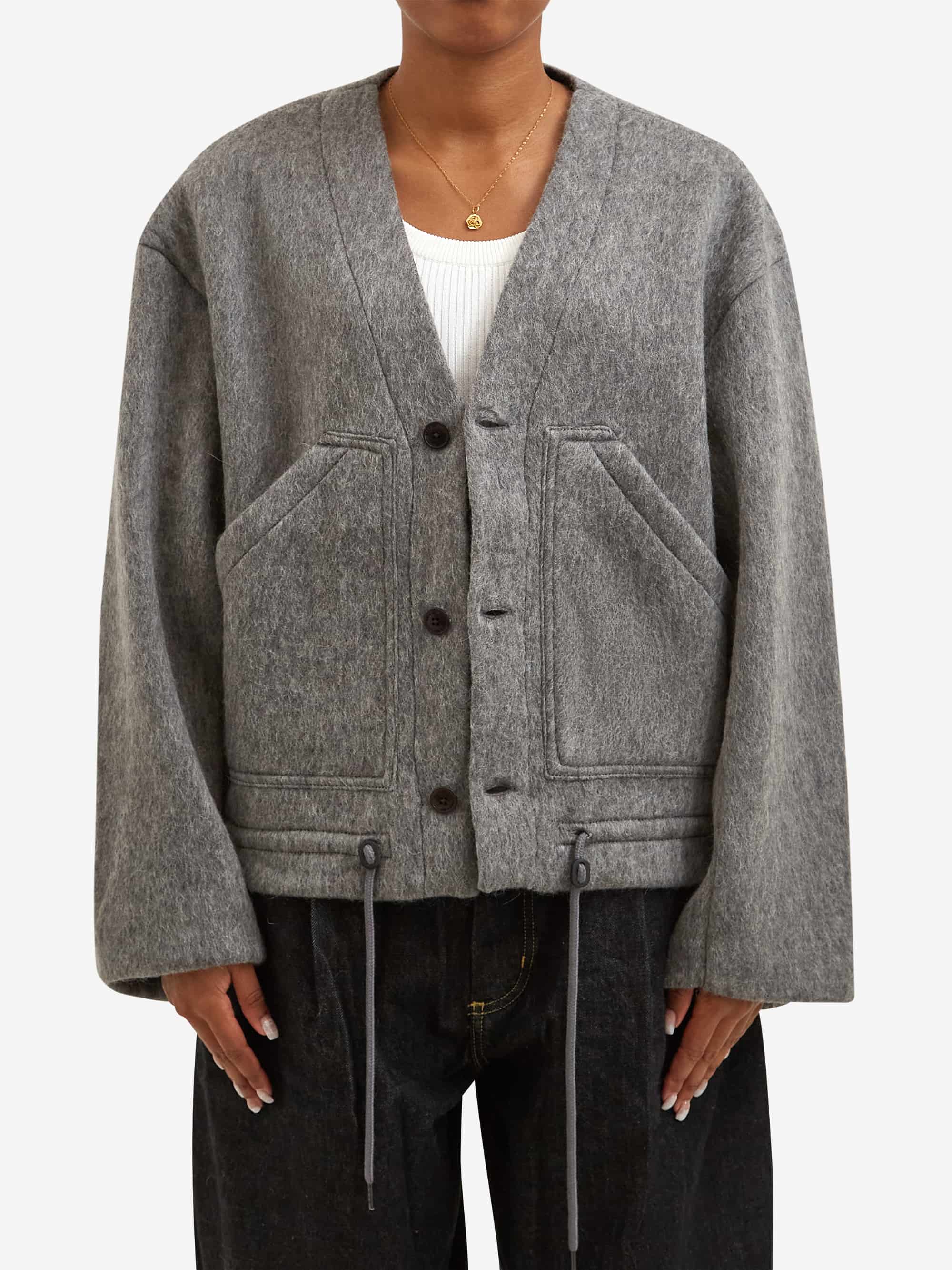 Girls Of Dust Mohair Reactor Jacket - Asphalt - Image 2