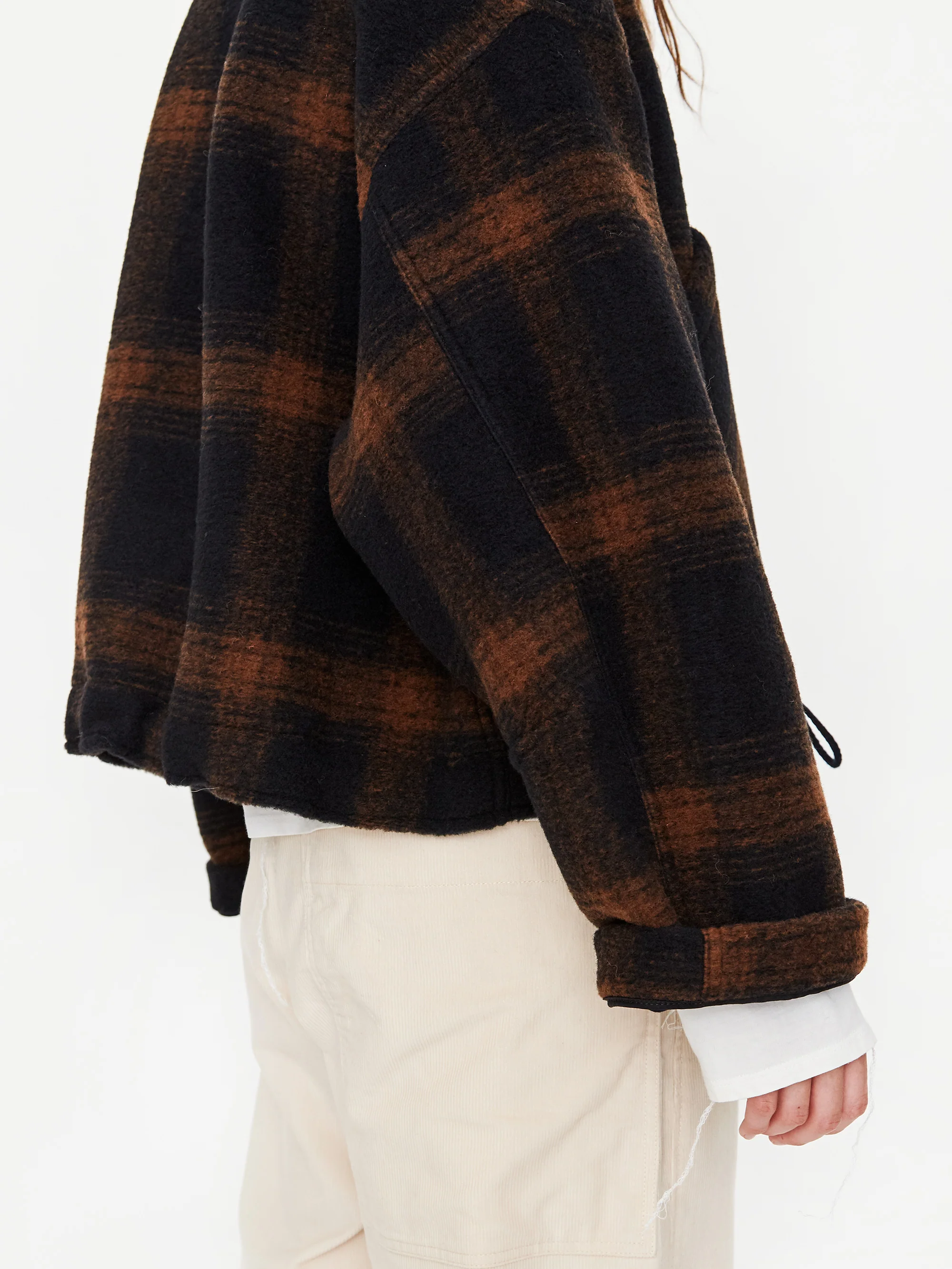 Girls Of Dust Nuclear Doppio Check Jacket - Blue/Tobacco - Image 6
