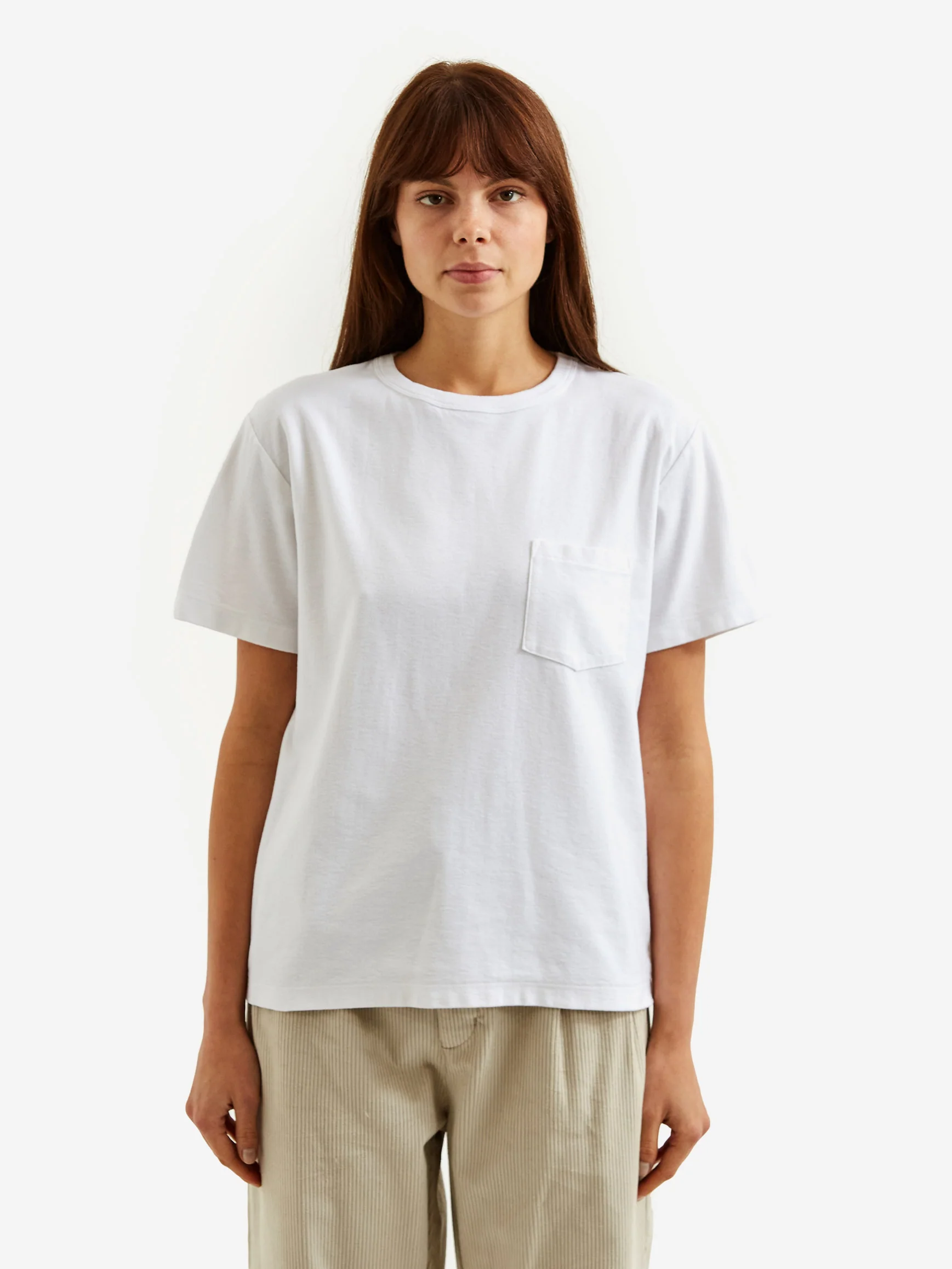 Girls Of Dust Open End Pocket T-Shirt - White