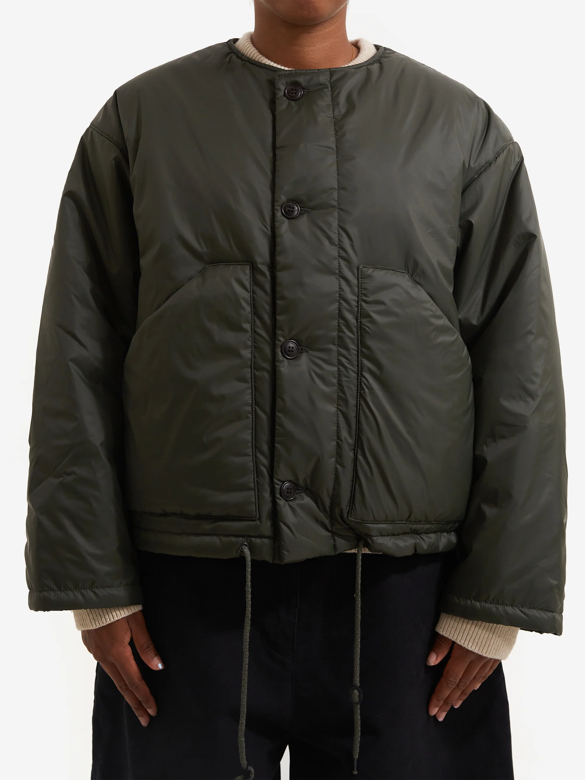 Girls Of Dust Padded Nuclear Jacket - Dusty Green
