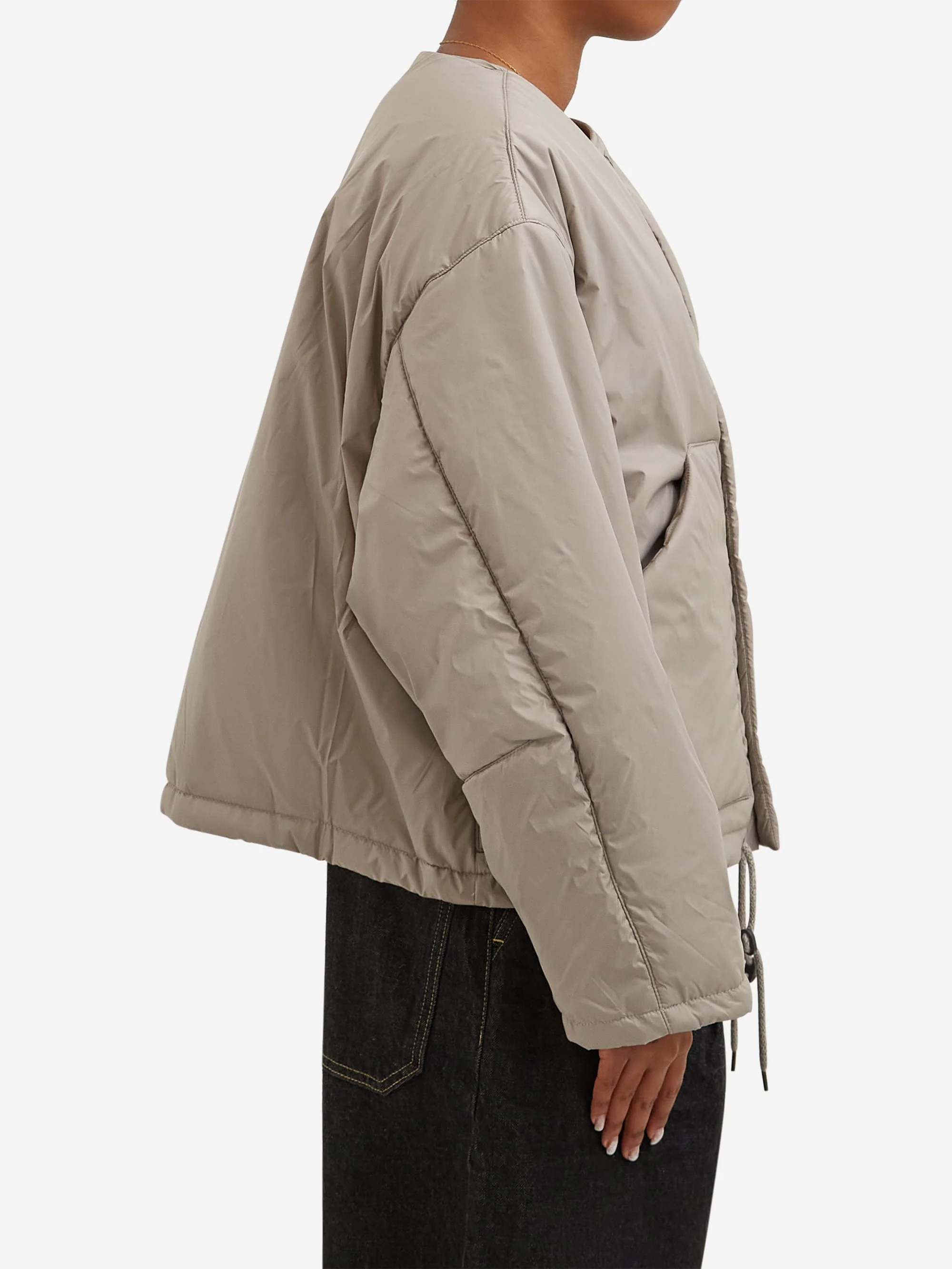 Girls Of Dust Padded Nuclear Jacket - Oyster - Image 3