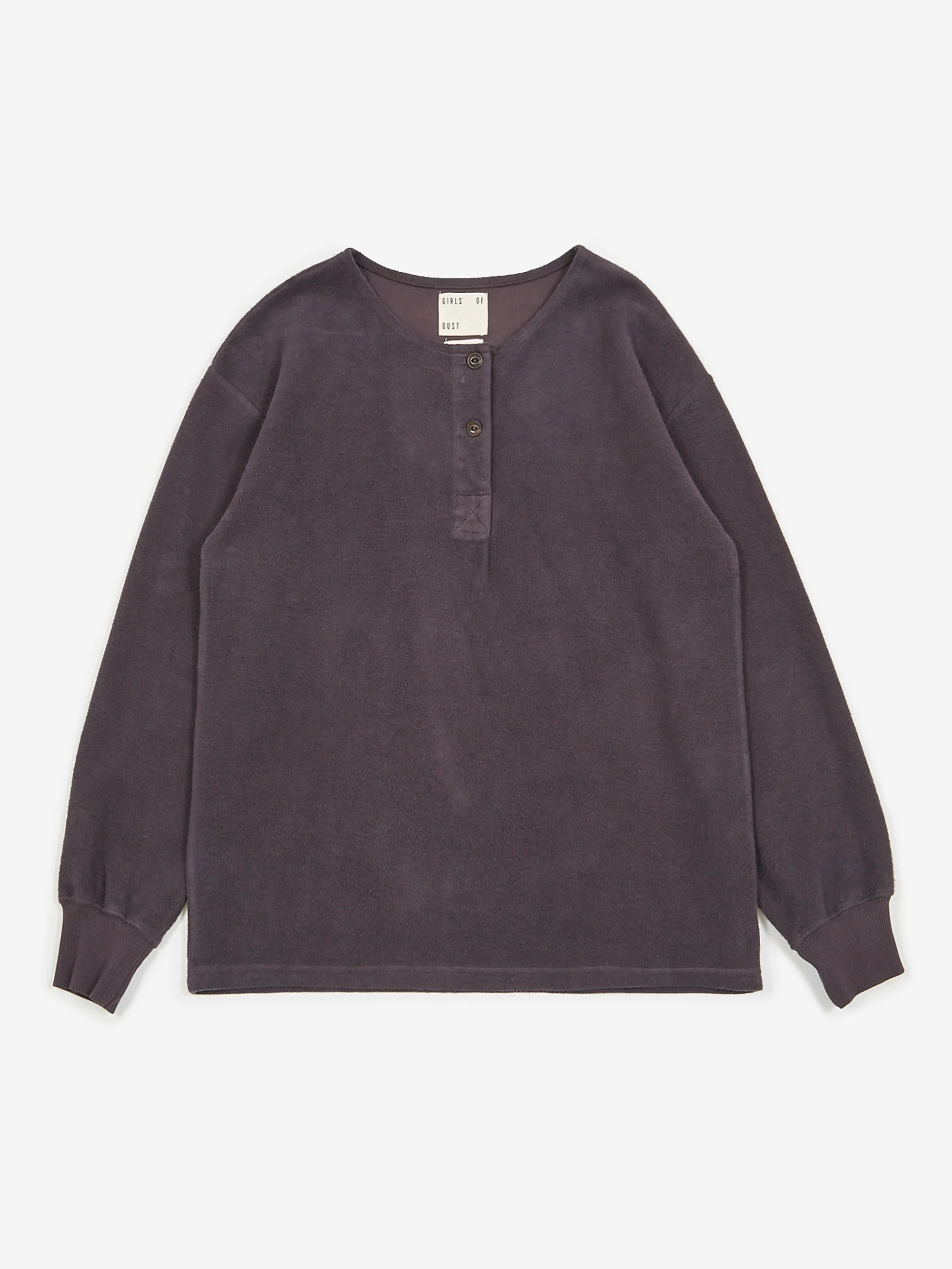 Girls Of Dust Papillon Organic Cotton Longsleeve Sweatshirt - Aubergine - Image 7