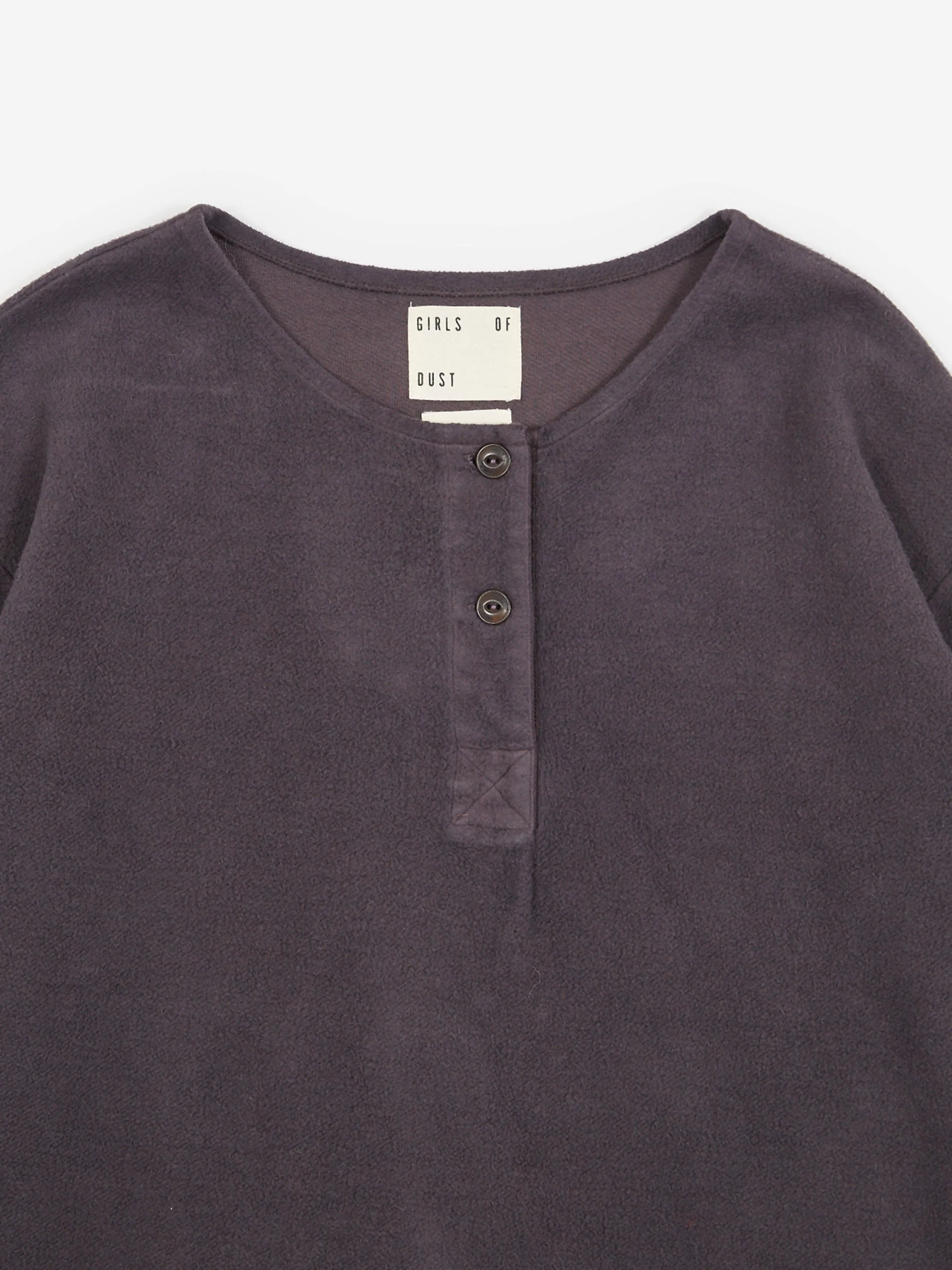 Girls Of Dust Papillon Organic Cotton Longsleeve Sweatshirt - Aubergine - Image 8