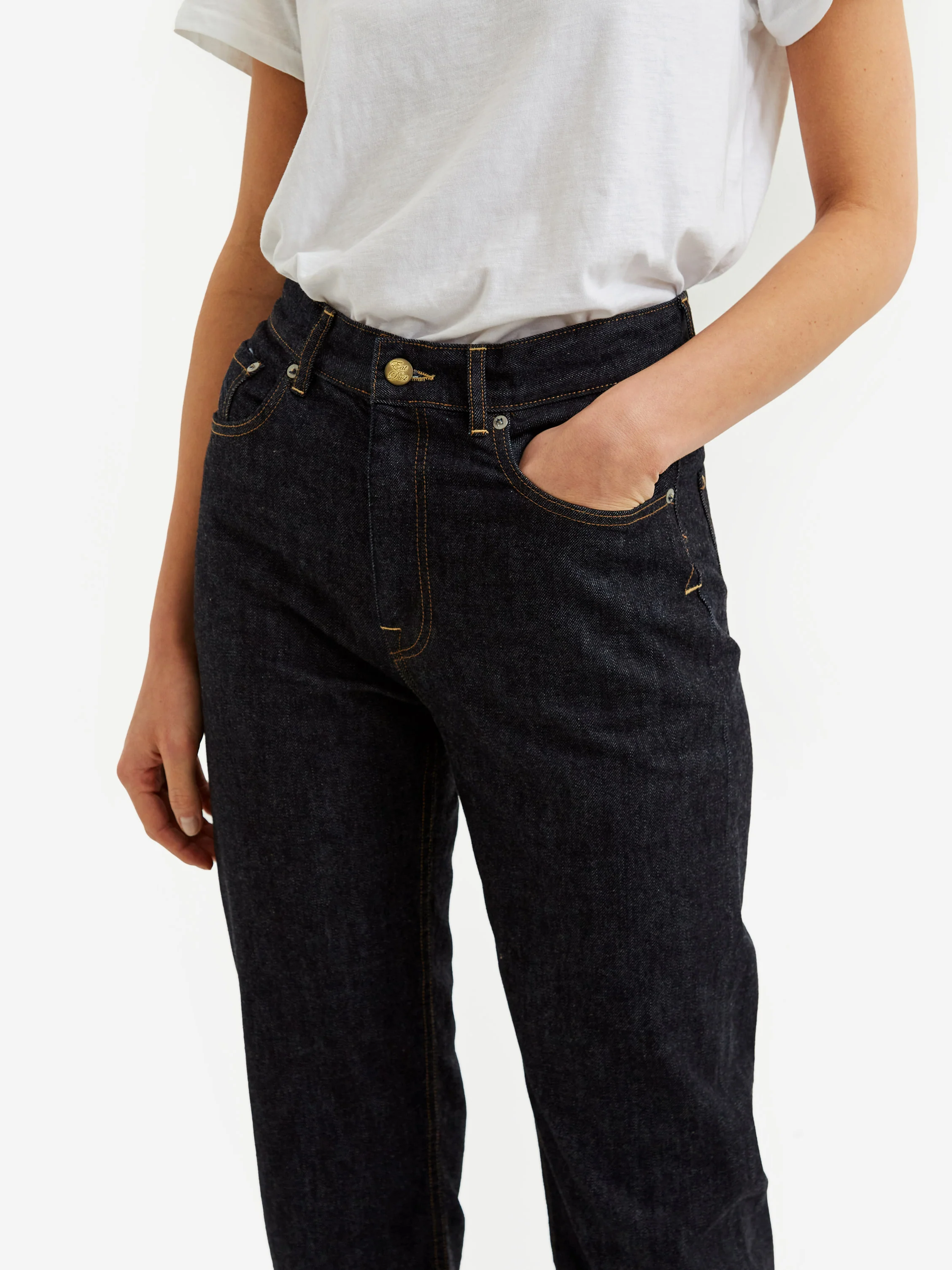 Girls Of Dust Patty Boy GOD Selvedge Denim Pant - Indigo Blue - Image 3