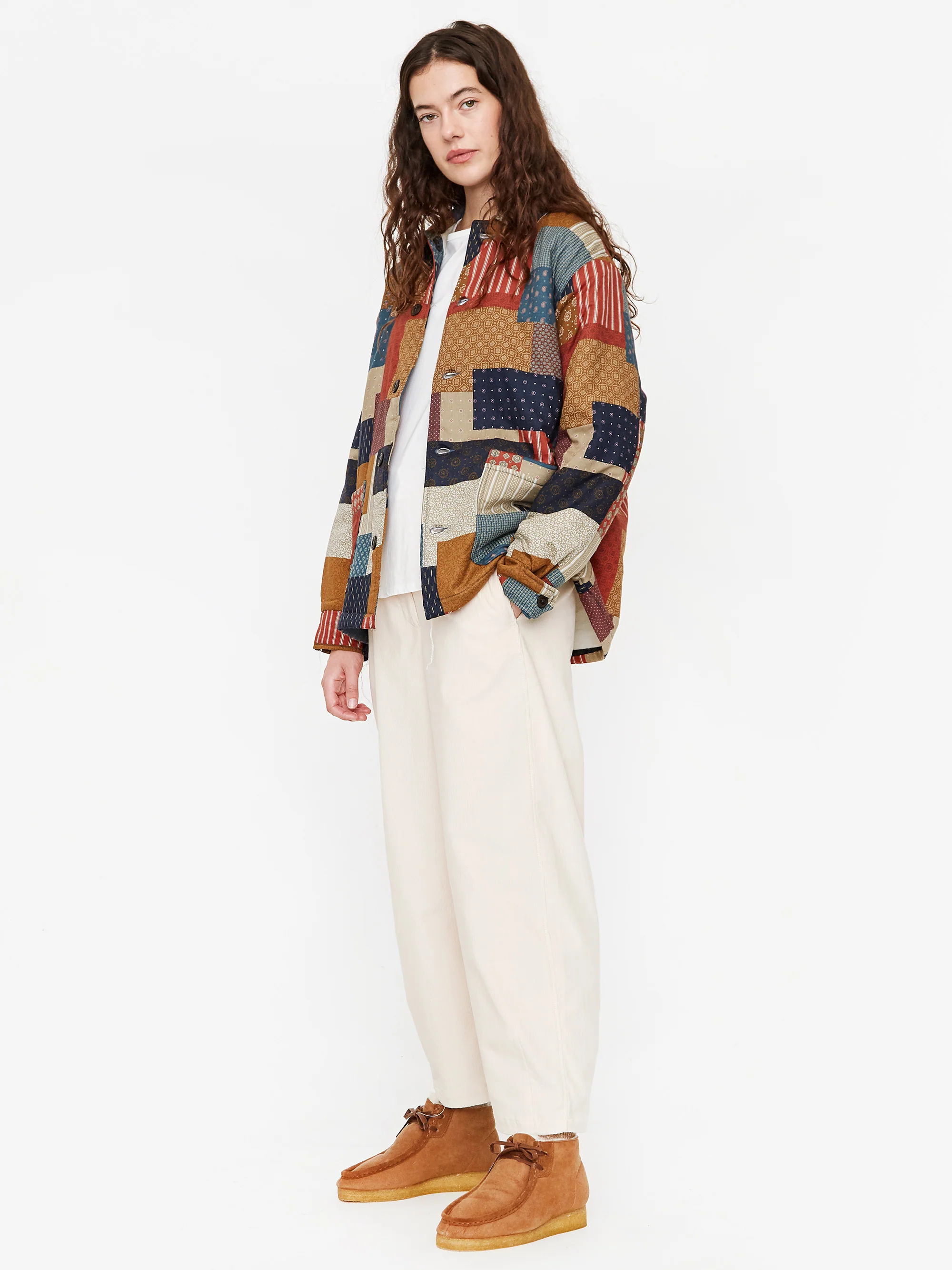 Girls Of Dust Reversible Coach Quilt Cotton Jacket - Multi - Image 3
