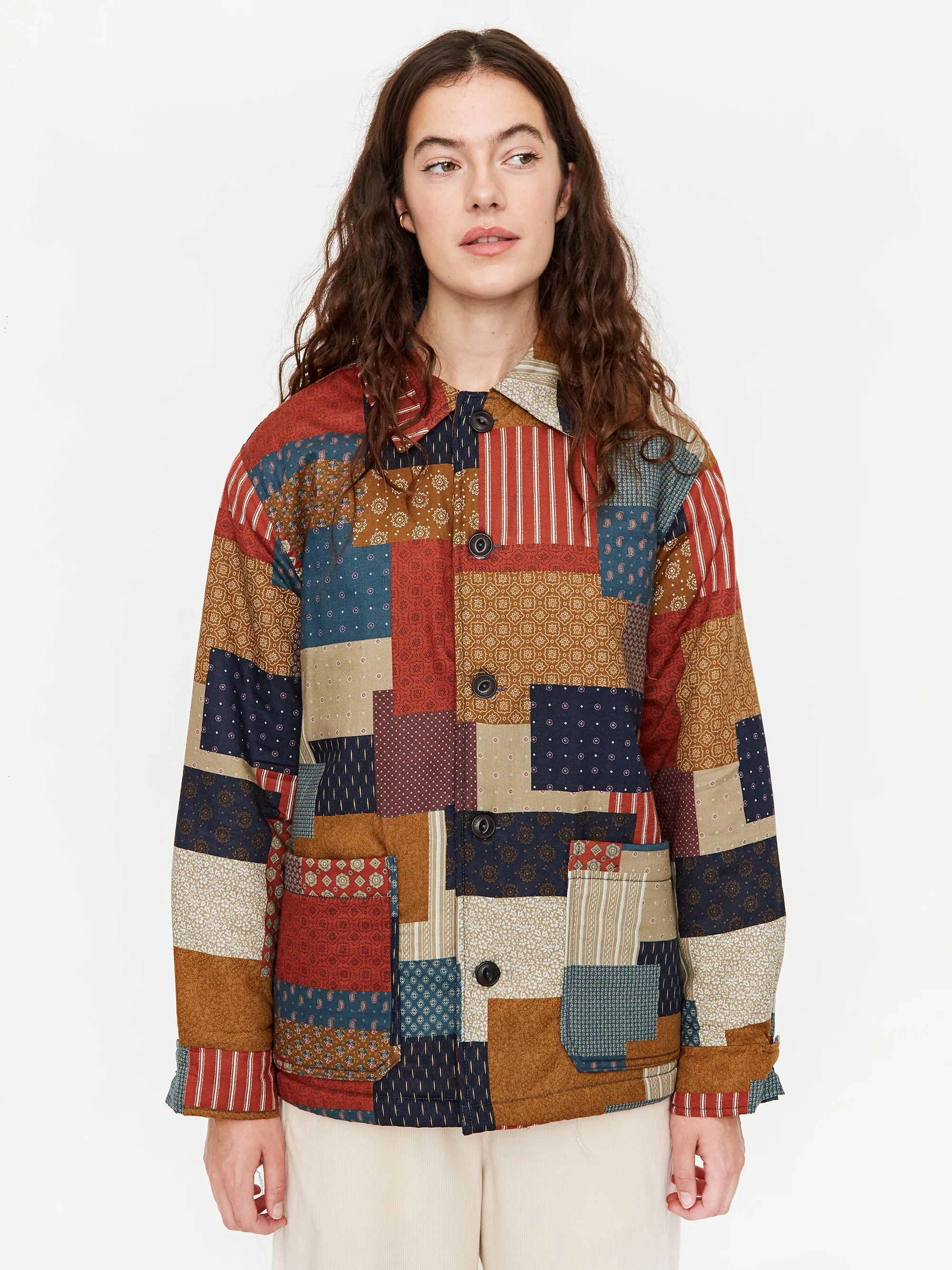 Girls Of Dust Reversible Coach Quilt Cotton Jacket - Multi - Image 4