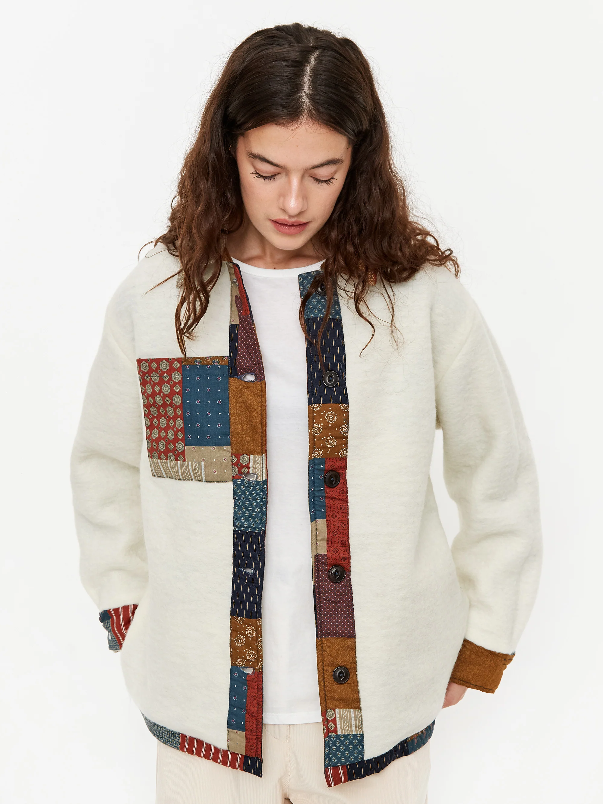 Girls Of Dust Reversible Coach Quilt Cotton Jacket - Multi - Image 8