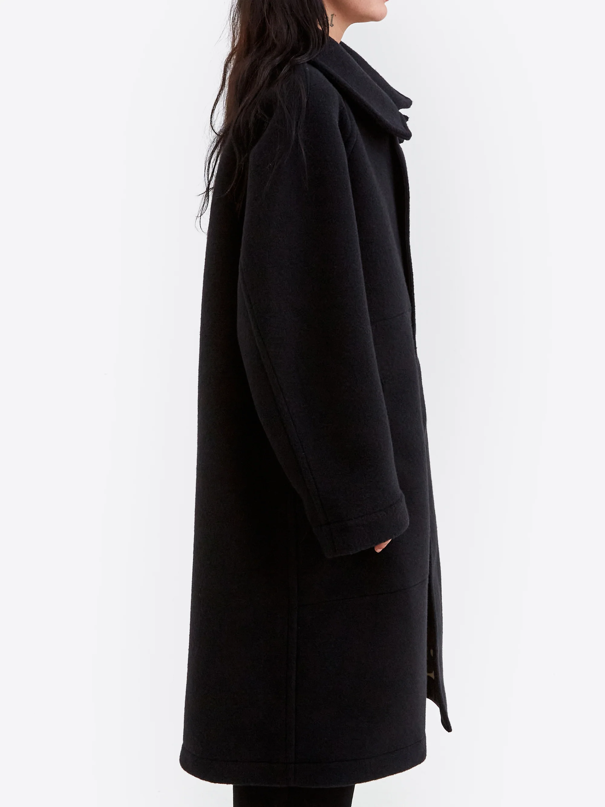 Girls Of Dust Reversible Trench Coat - Navy/Camo - Image 3