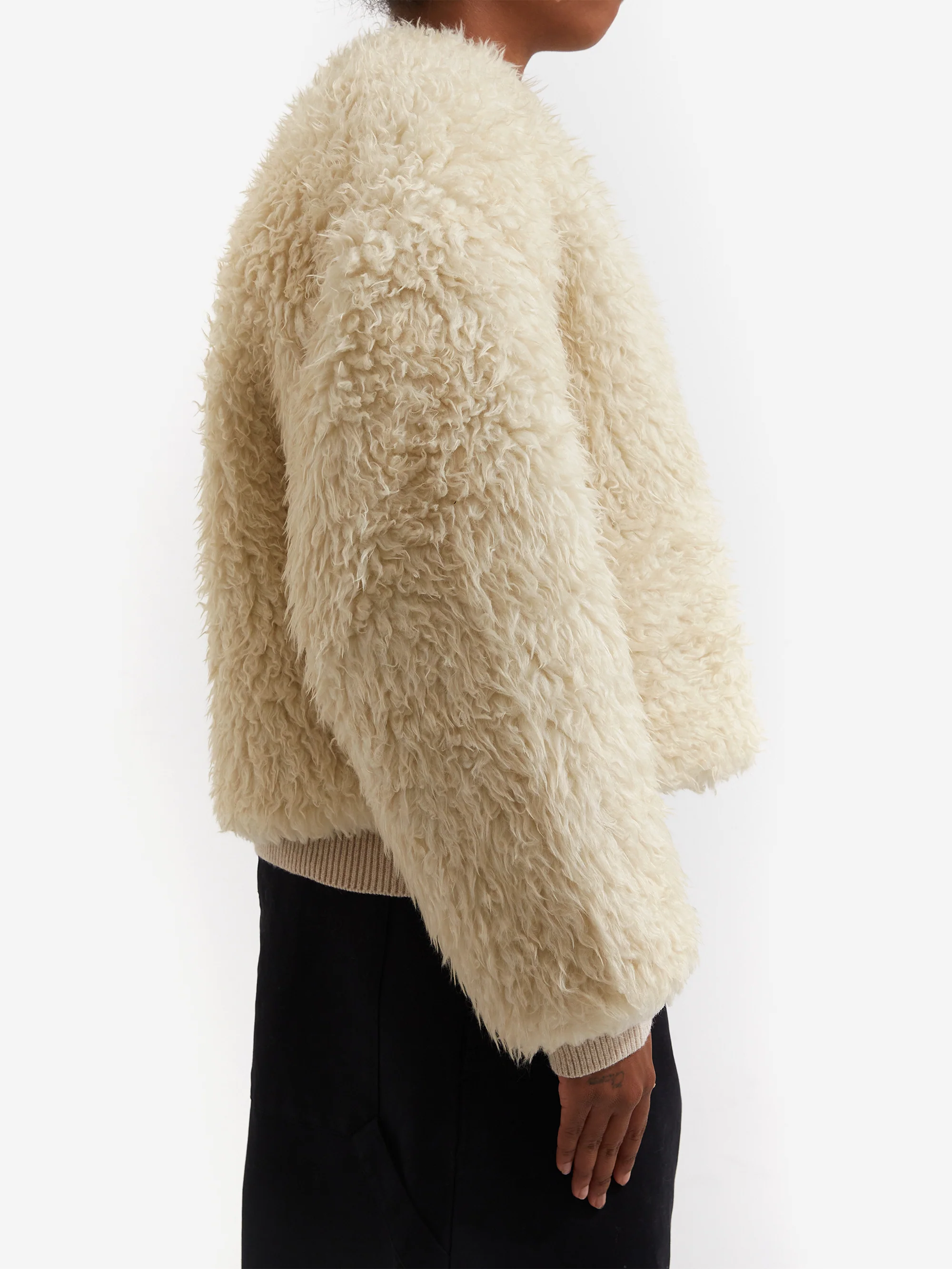 Girls Of Dust Shetland Jacket - Ecru - Image 2