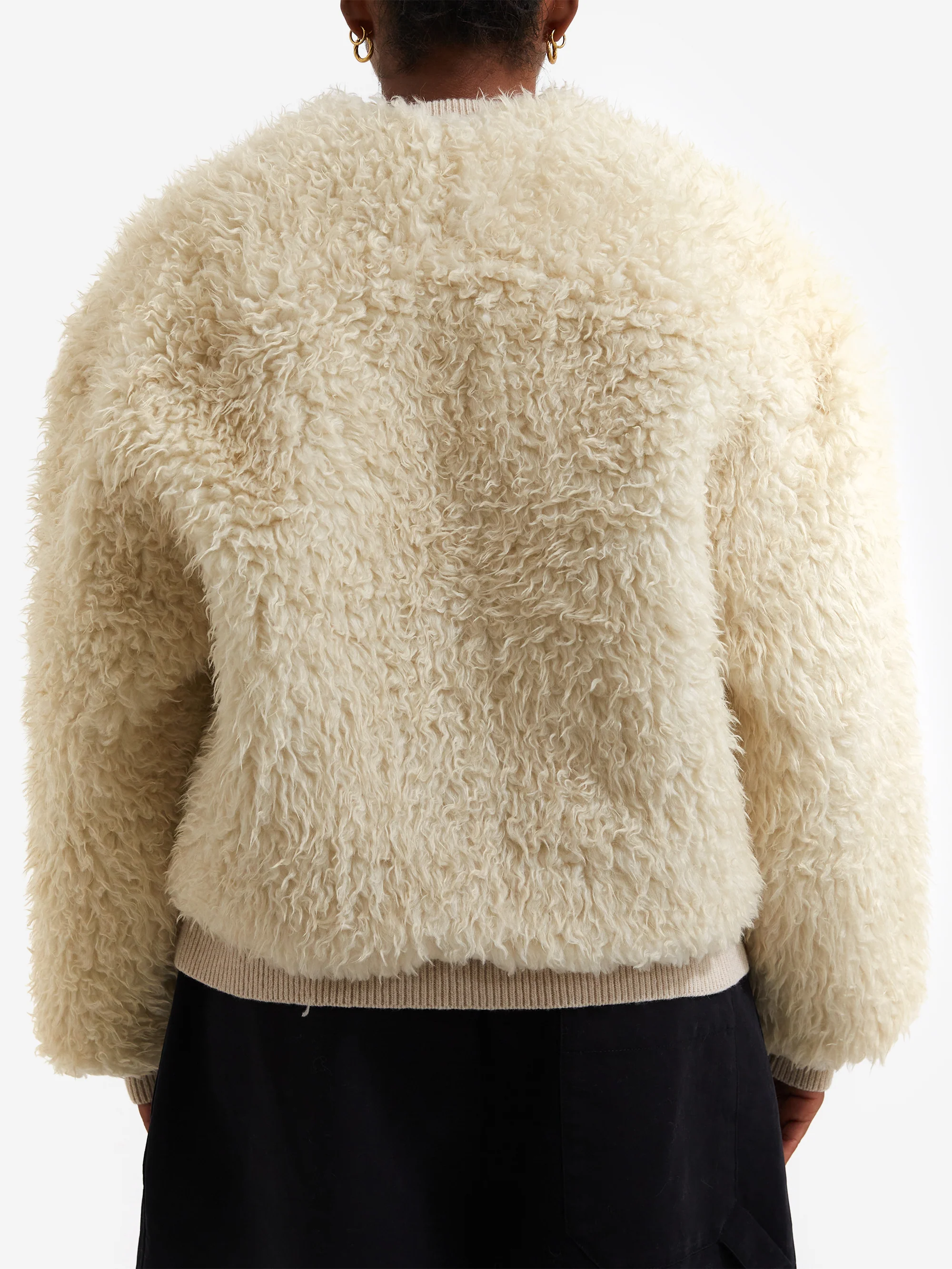 Girls Of Dust Shetland Jacket - Ecru - Image 3