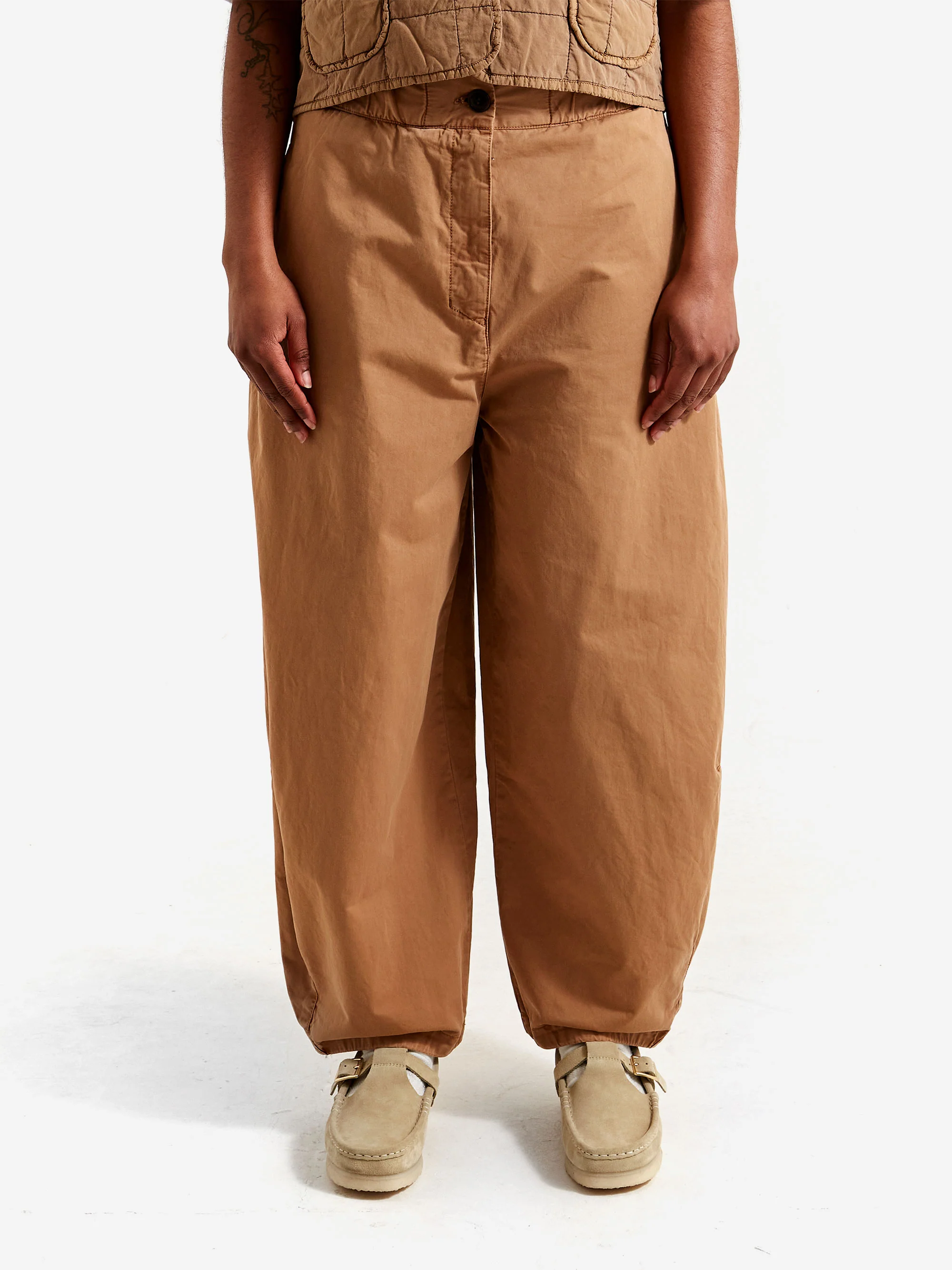 Girls Of Dust Sultan Pants - Almond
