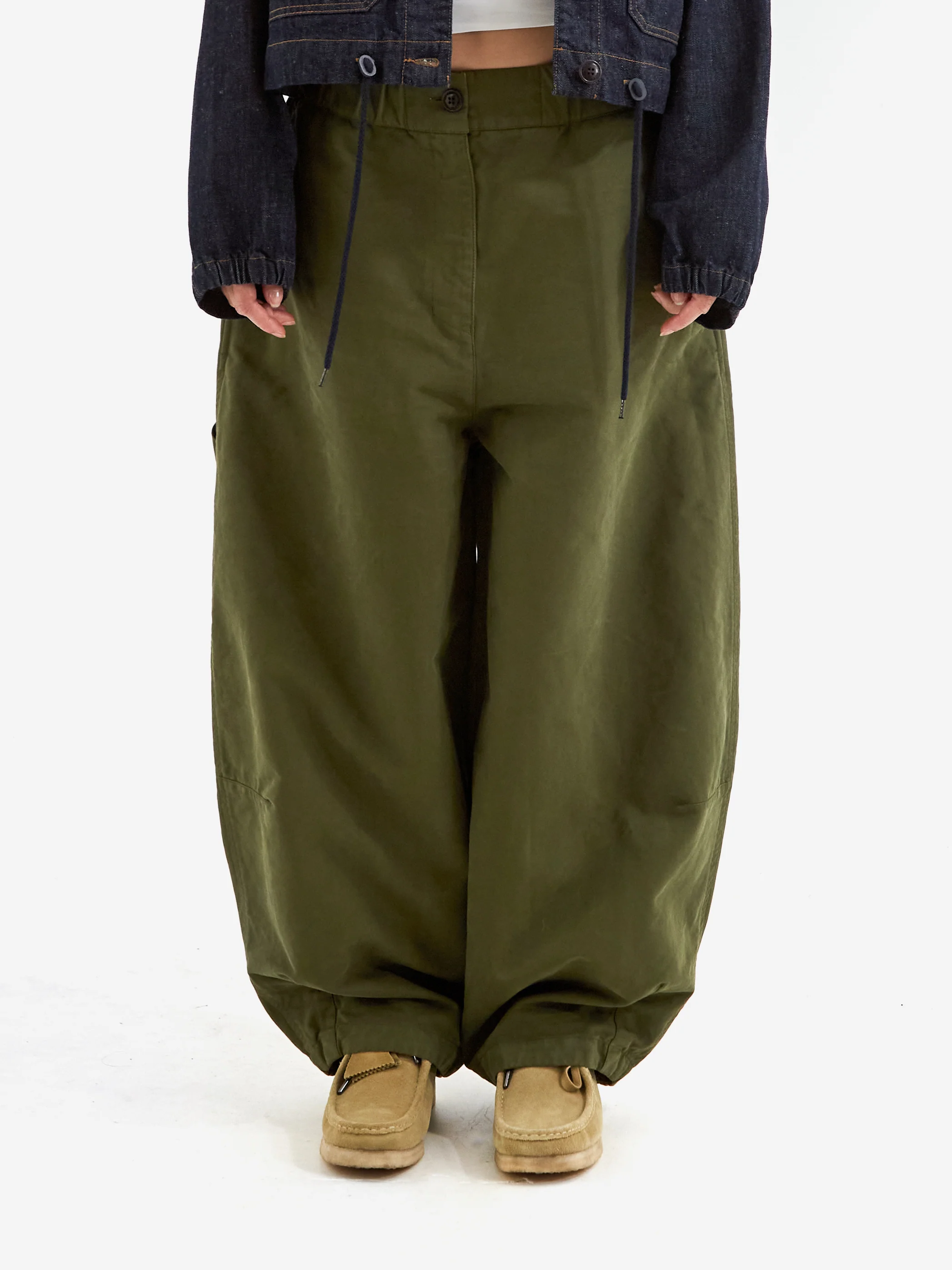 Girls Of Dust Sultan Pants - Dark Olive