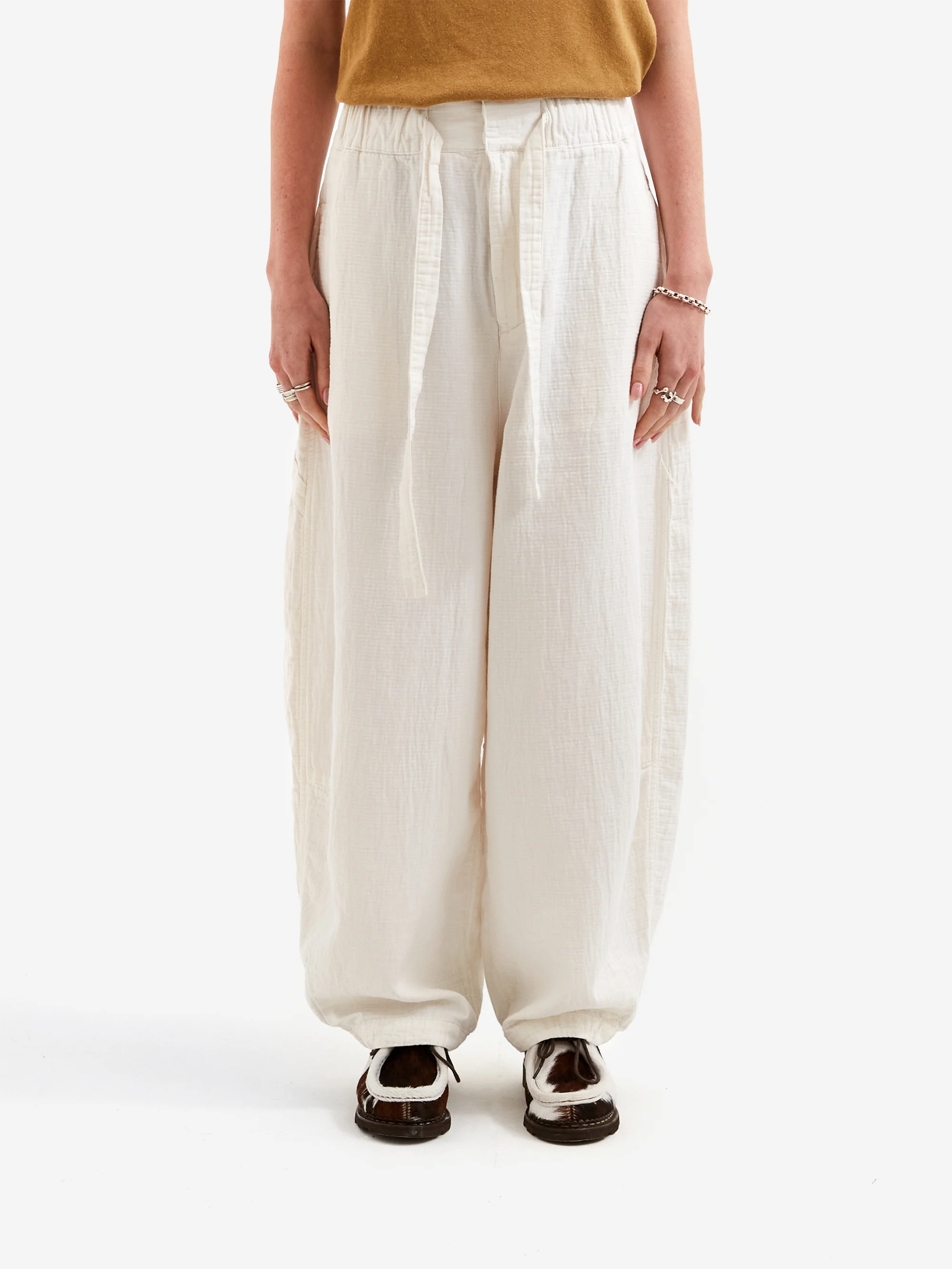 Girls Of Dust Sultan Pants - Milk