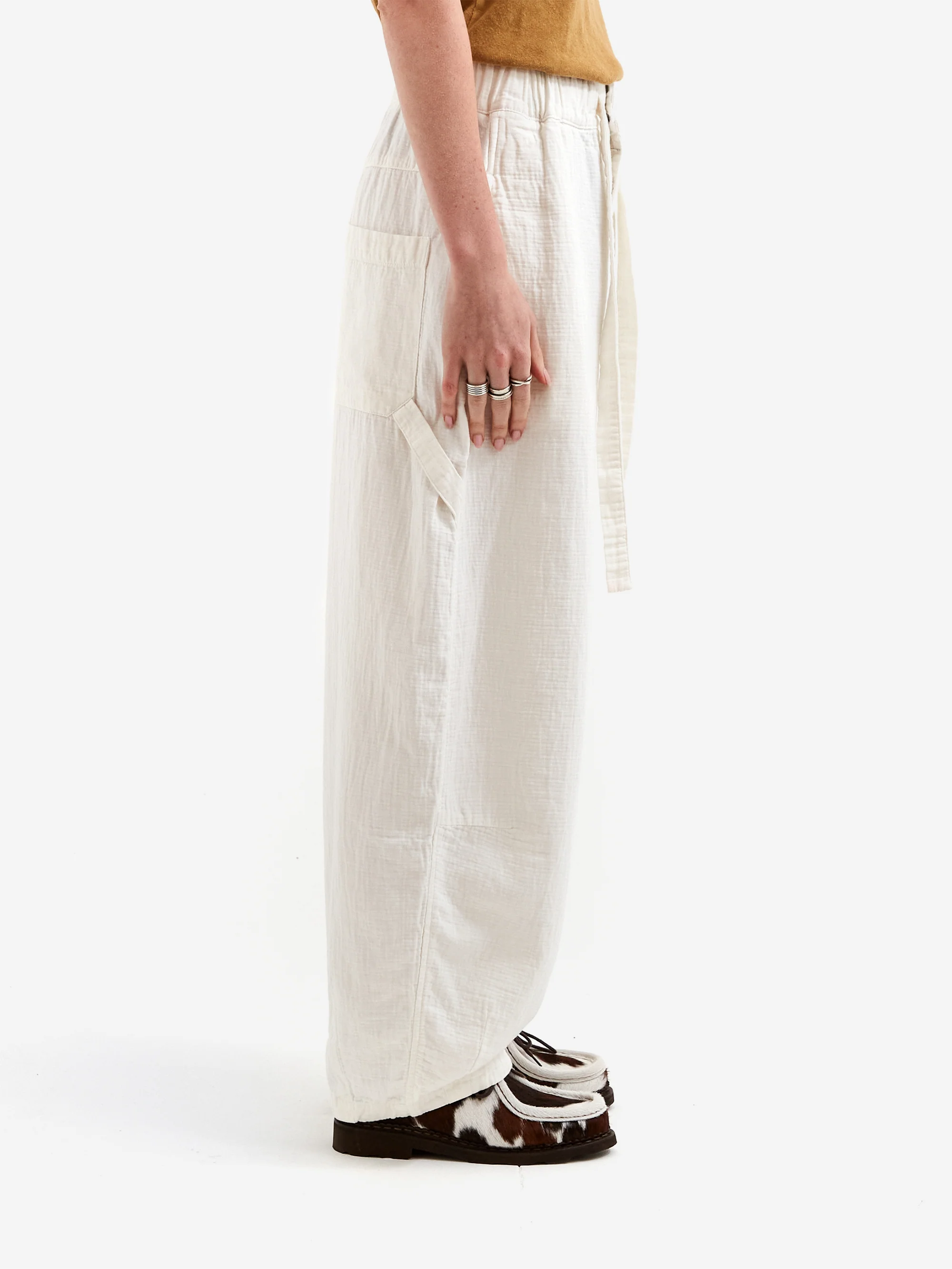 Girls Of Dust Sultan Pants - Milk - Image 2