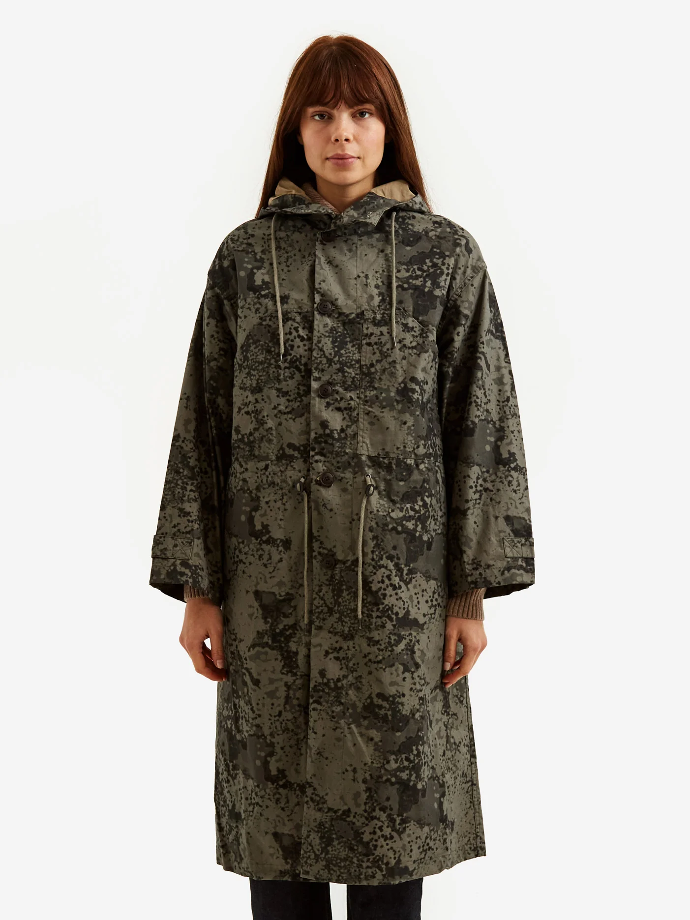 Girls Of Dust Tempest Camo Sailor Trench - Grey - Image 4