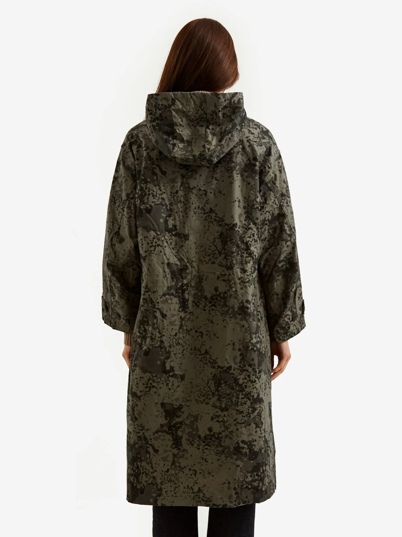Girls Of Dust Tempest Camo Sailor Trench - Grey - Image 5