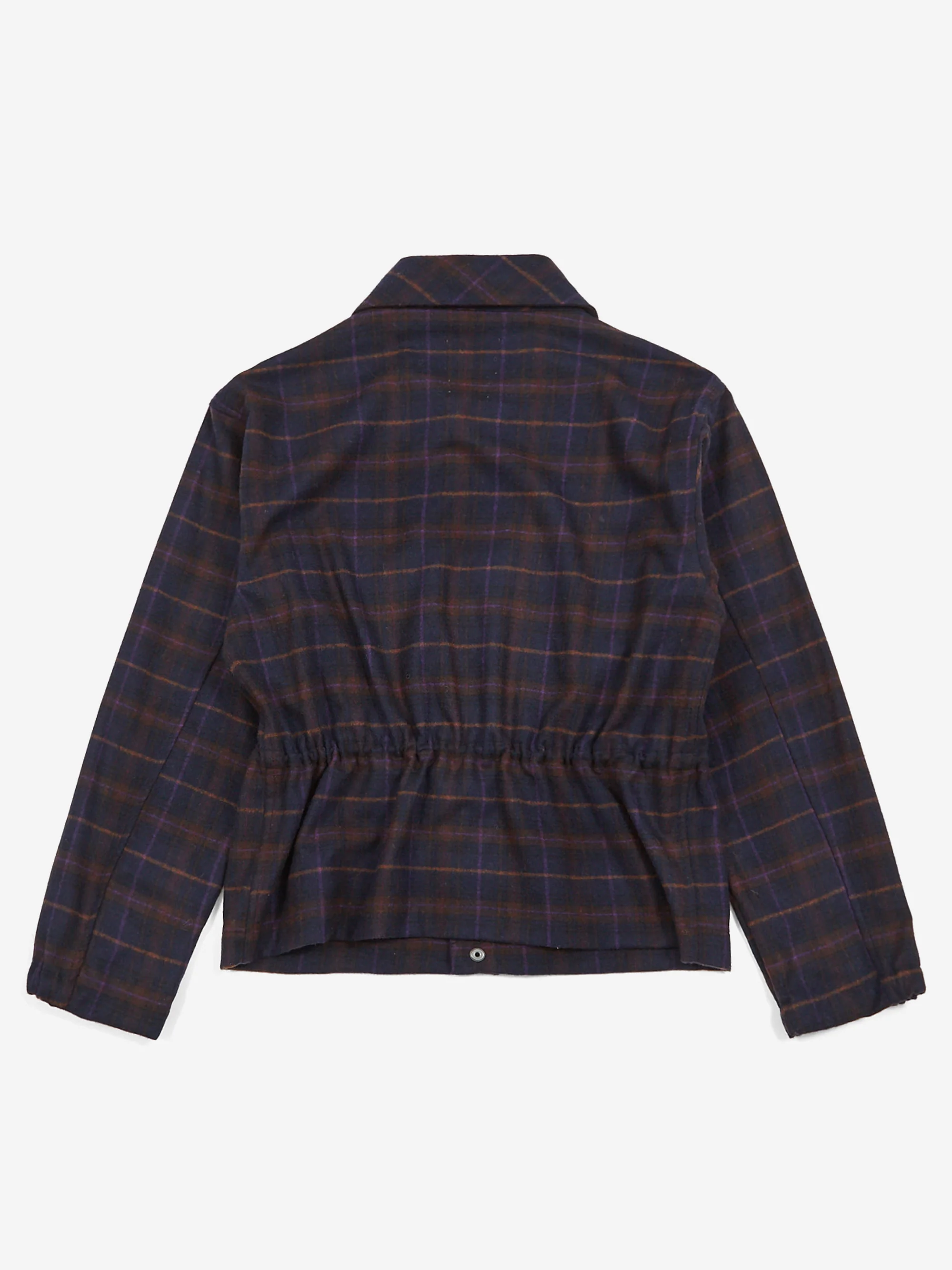 Girls Of Dust Tropical Boban Check Longsleeve Overshirt - Navy - Image 13