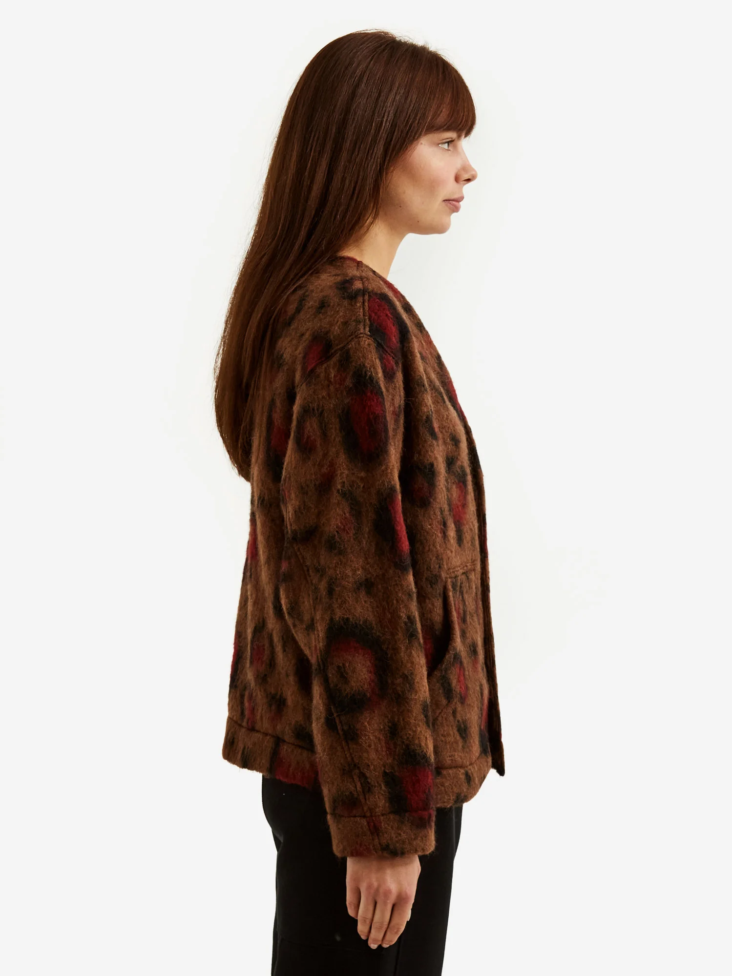 Girls Of Dust Wildlife Mohair Baseball Cardigan - Wildlife - Image 2