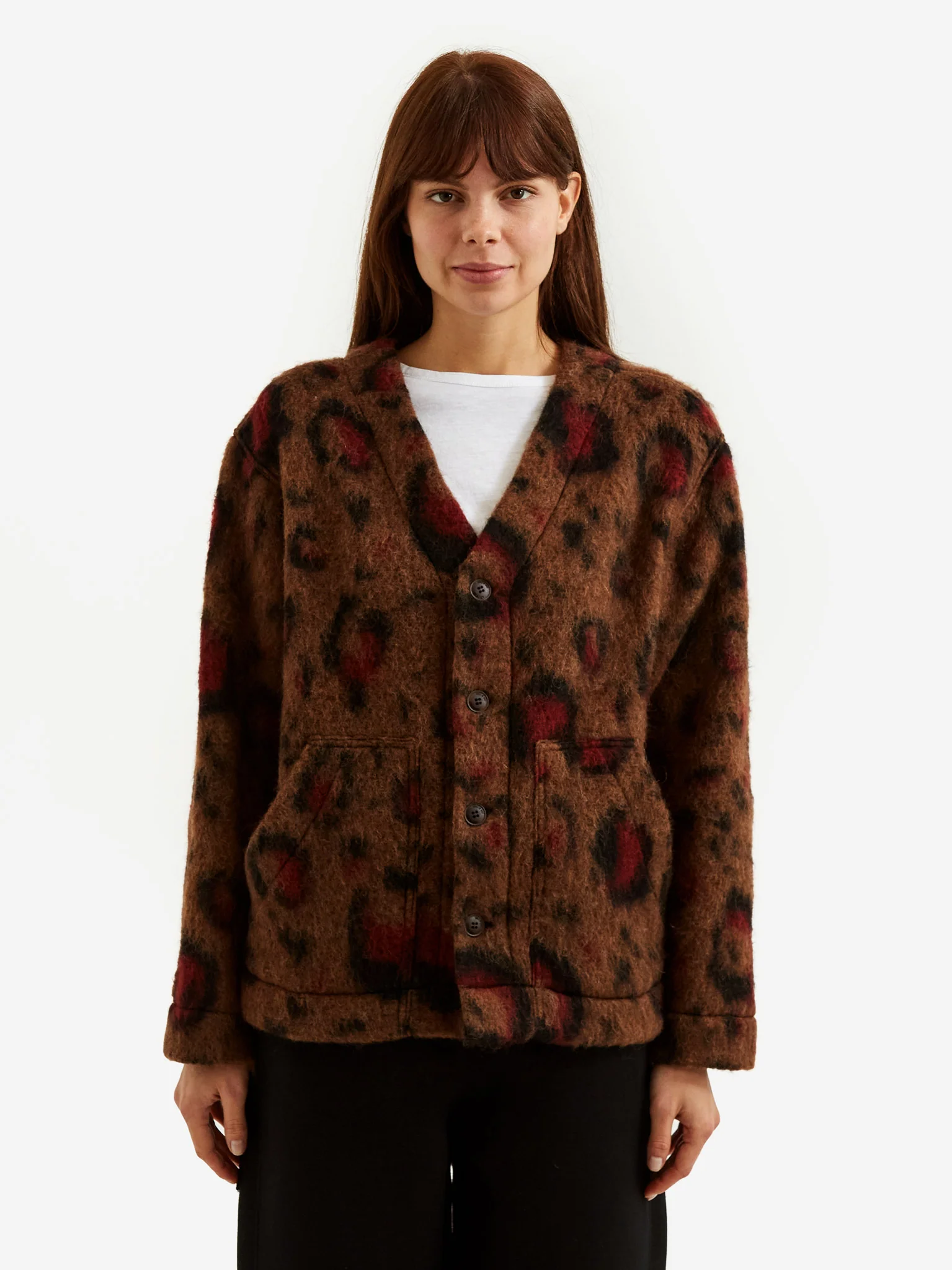 Girls Of Dust Wildlife Mohair Baseball Cardigan - Wildlife - Image 3