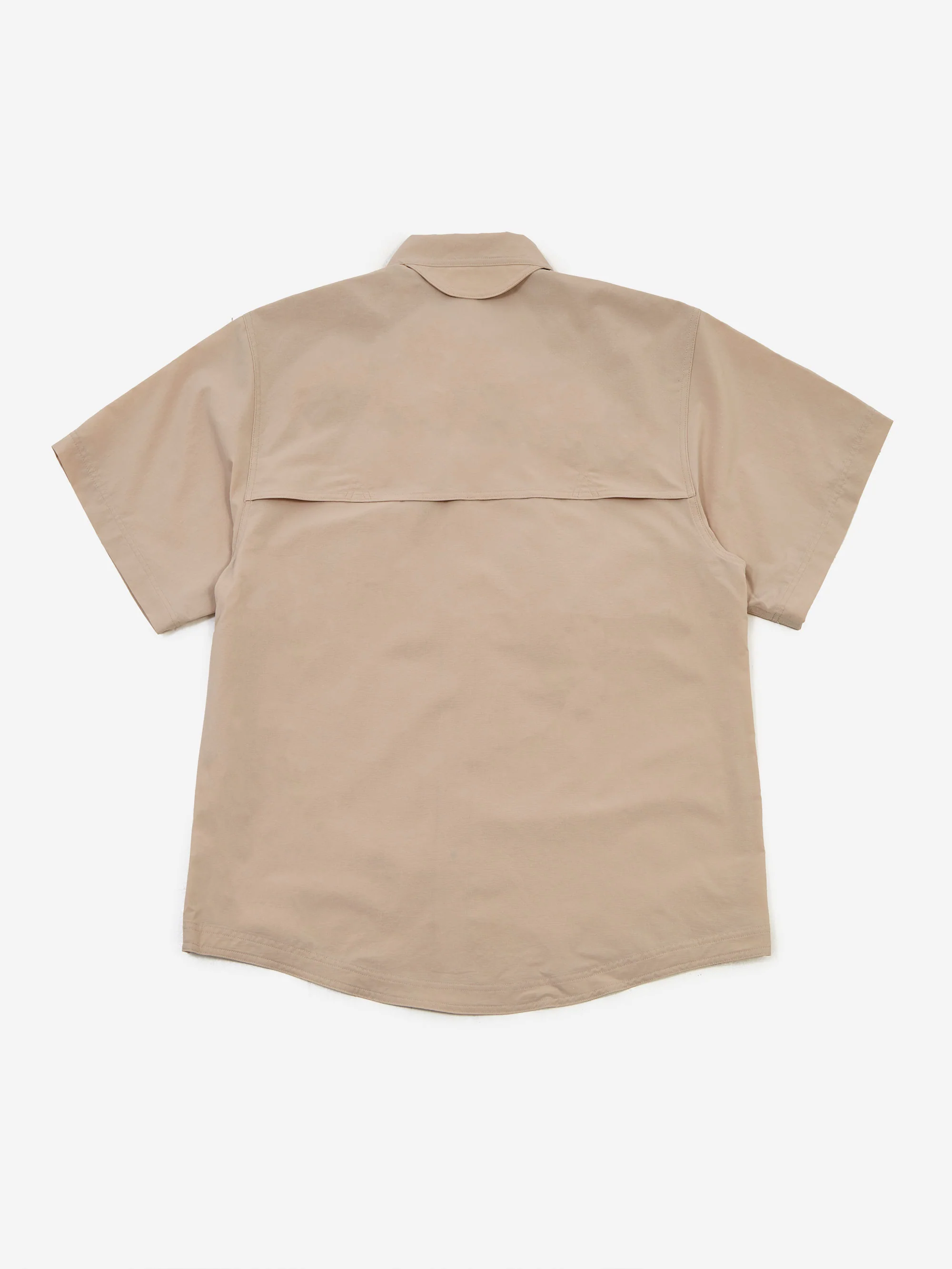 Goldwin 0 S/S Asymmetric Camp Shirt - Silica - Image 4