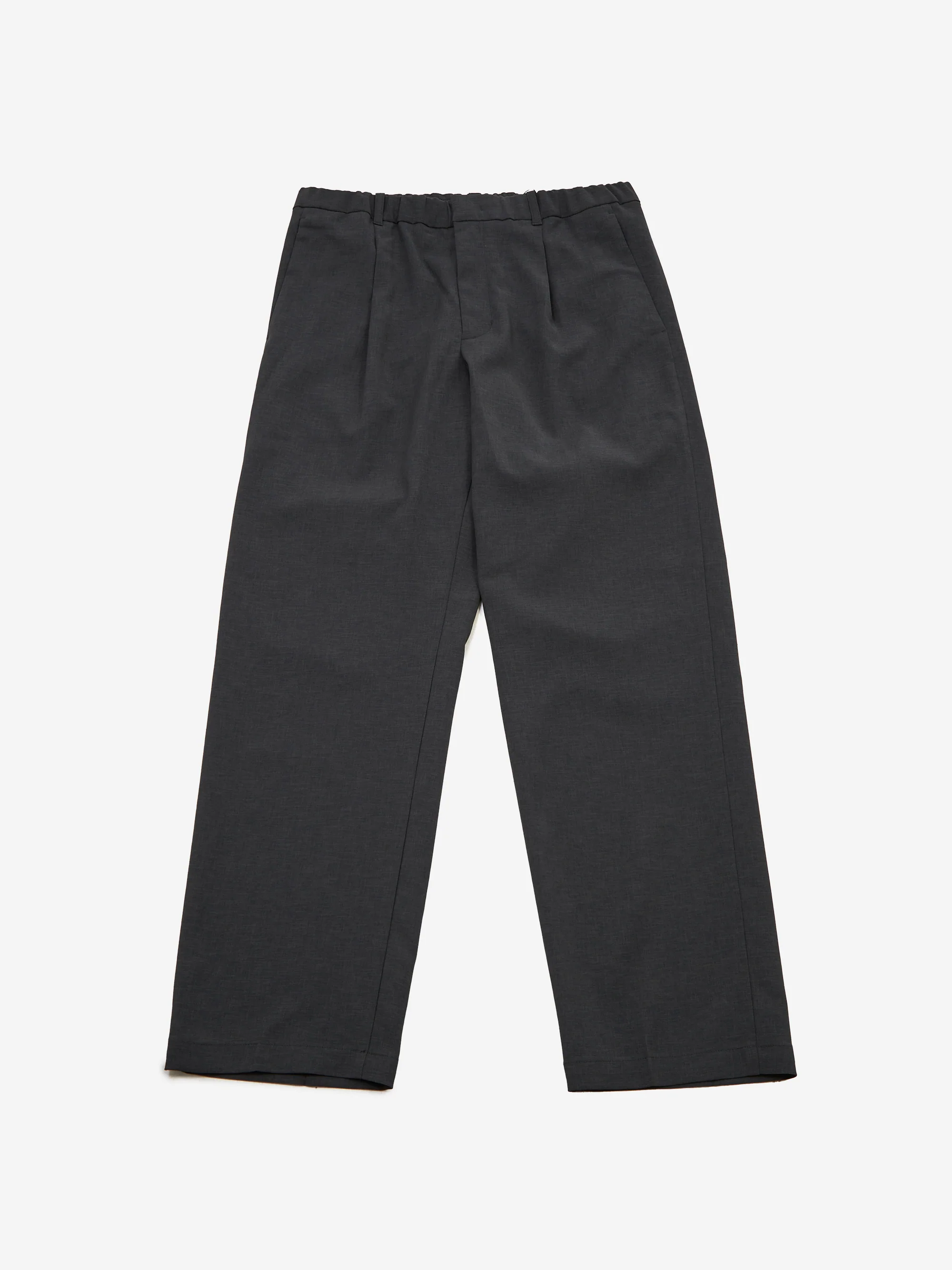 Goldwin One Tuck Straight Pants - Mix Gray