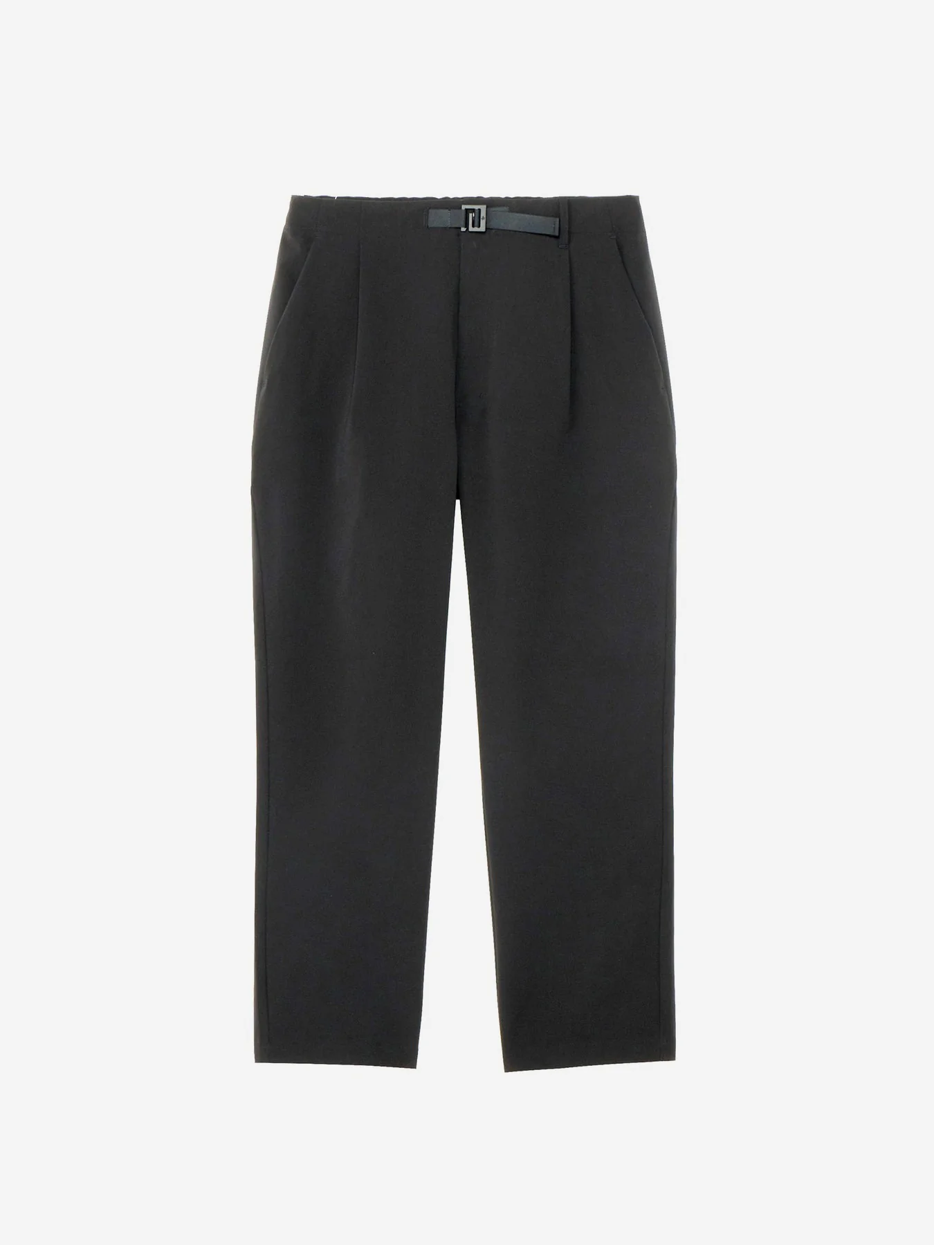Goldwin One Tuck Tapered Stretch Pants - Black