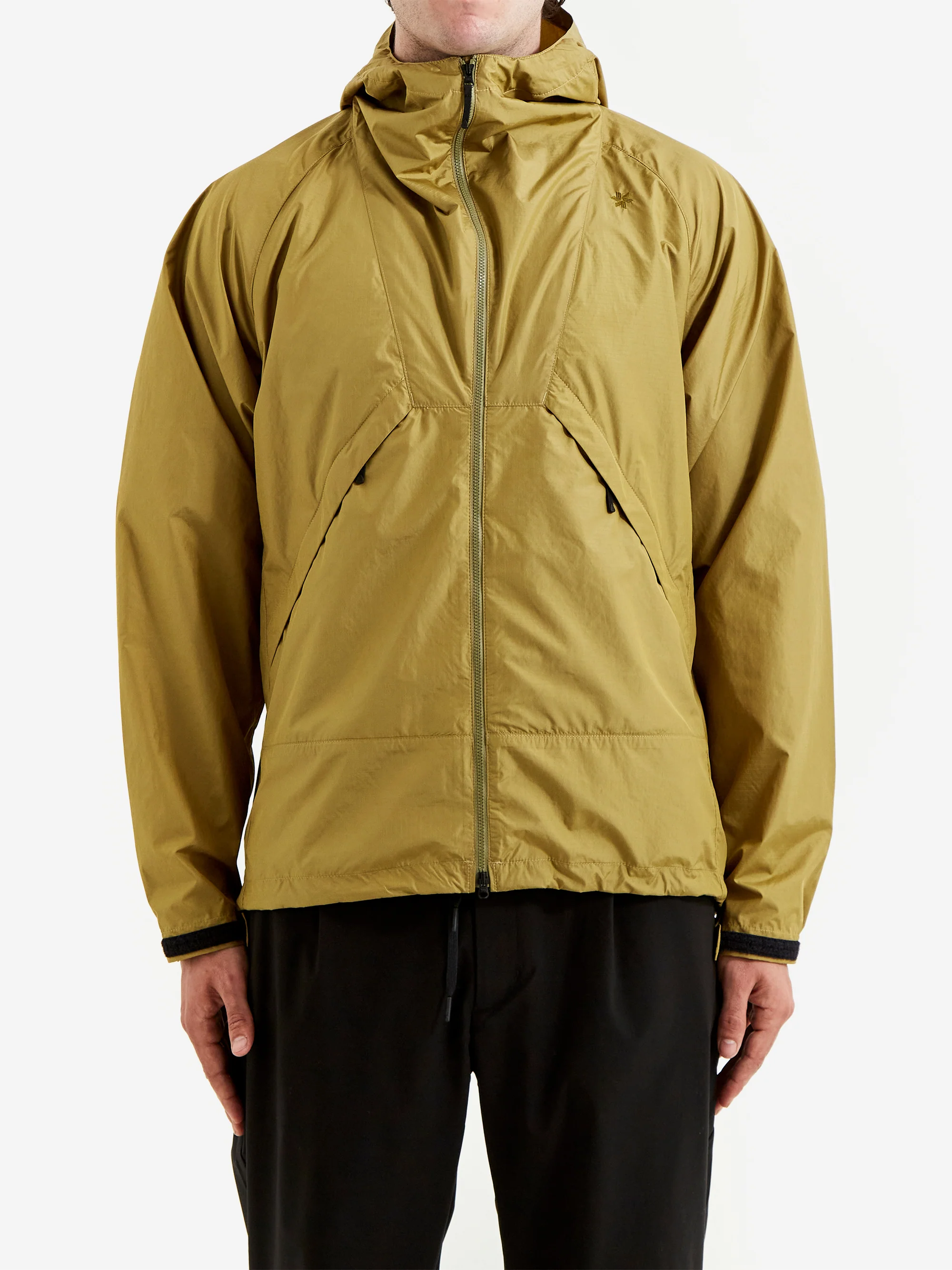 Goldwin Rip-Stop Hooded Jacket - Olive Yellow - Image 3