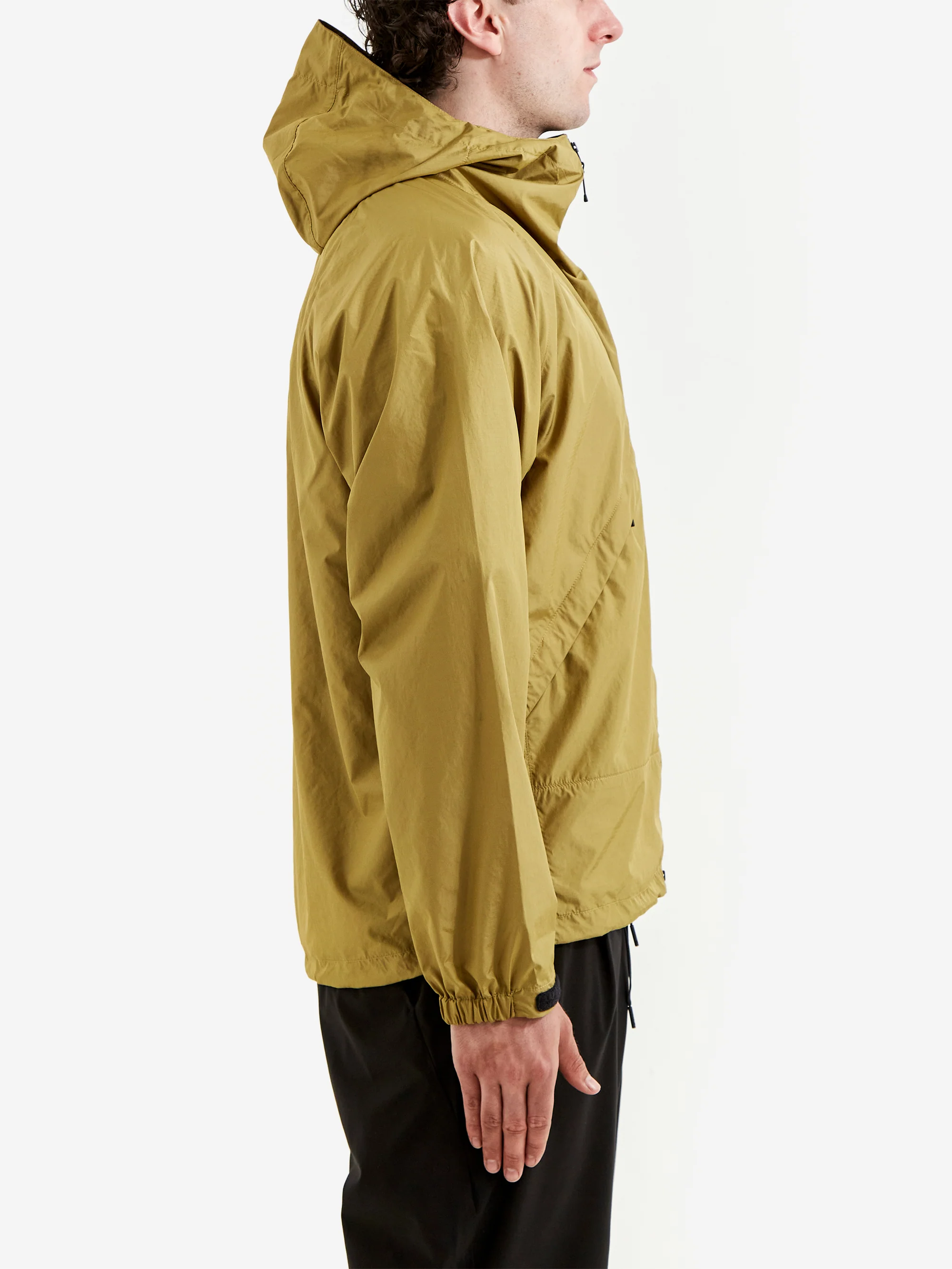 Goldwin Rip-Stop Hooded Jacket - Olive Yellow - Image 4
