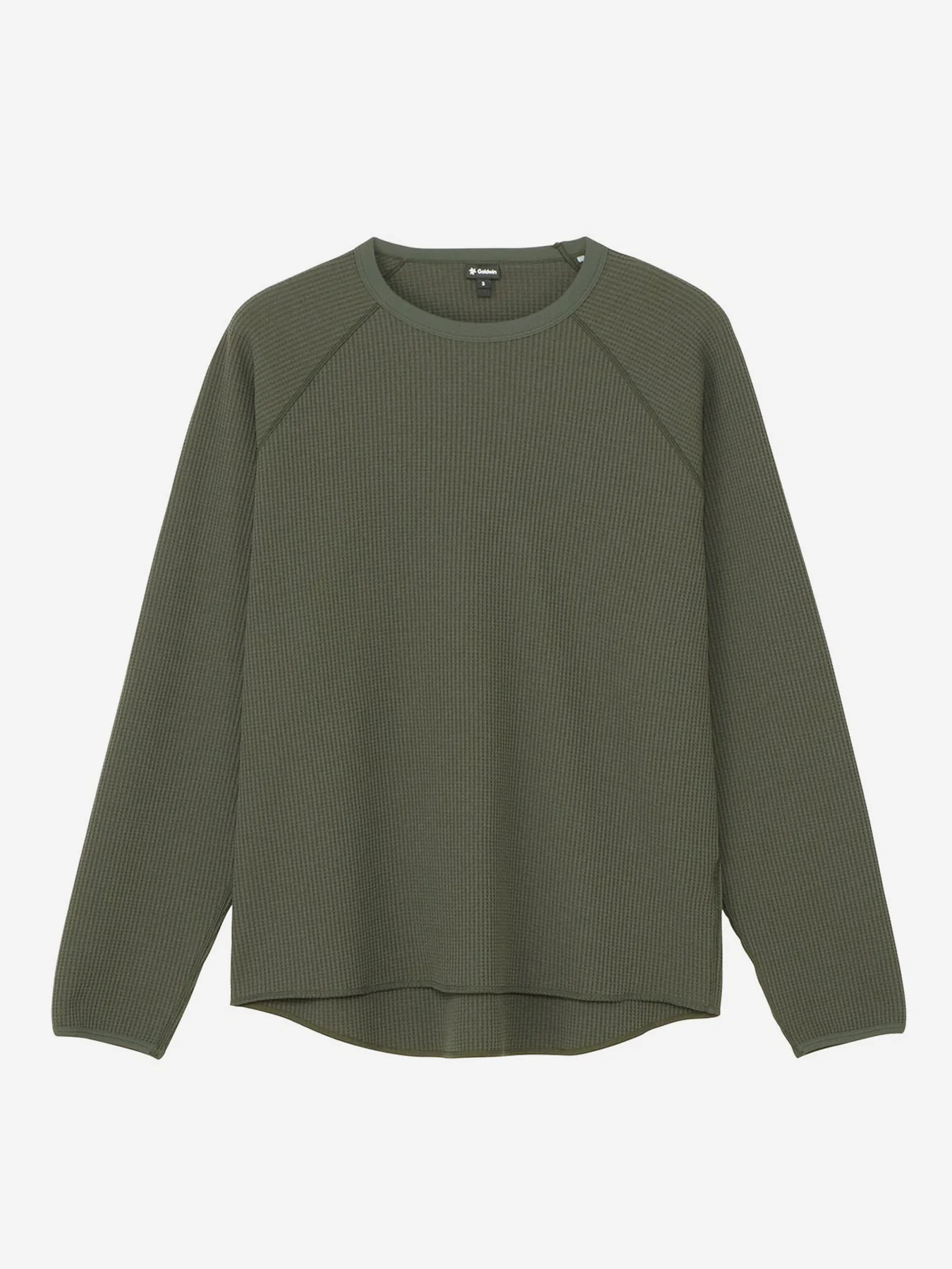 Goldwin Waffle Light Long Sleeve T-Shirt - Dark Leaf