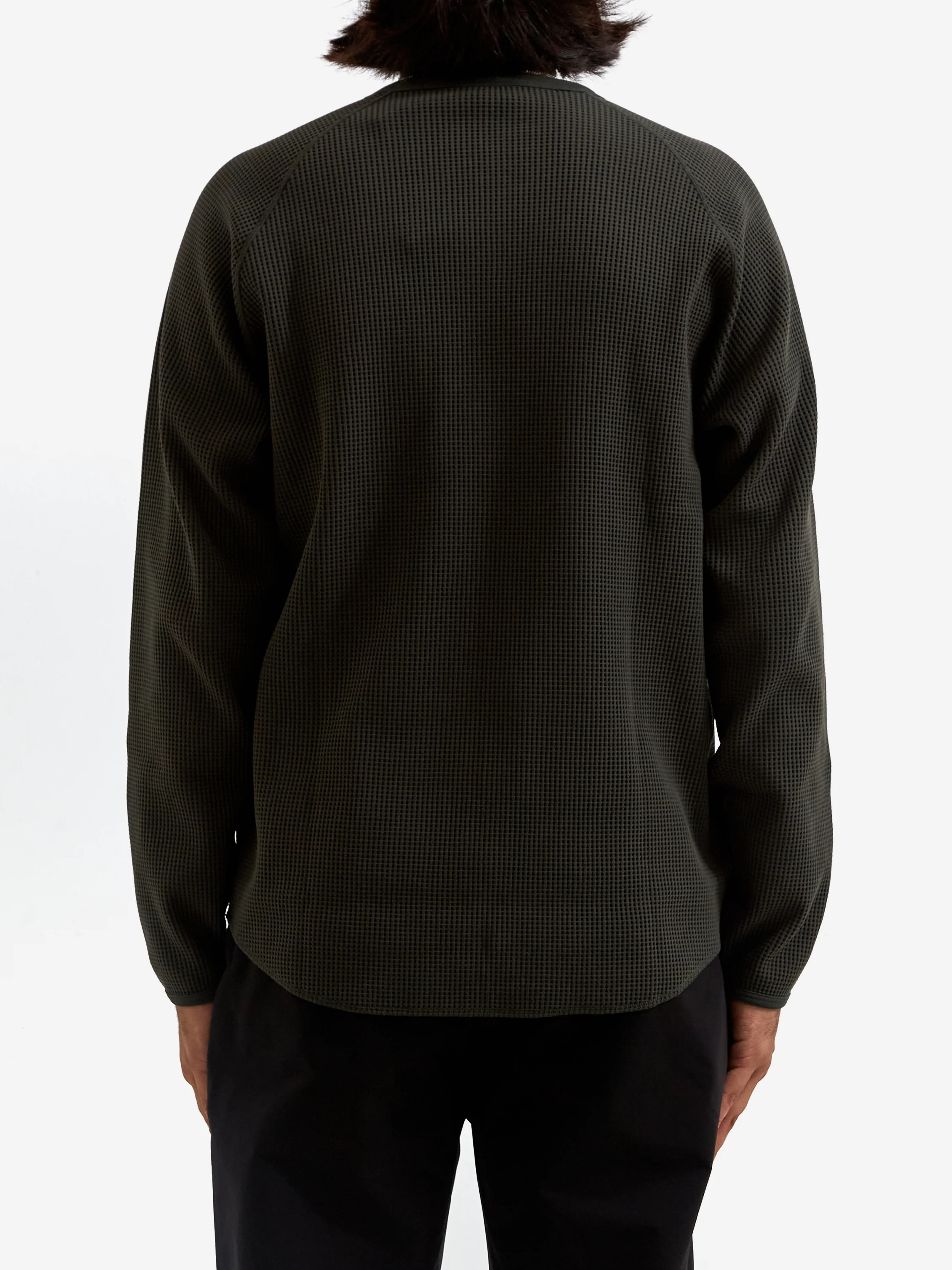 Goldwin Waffle Light Long Sleeve T-Shirt - Dark Leaf - Image 5