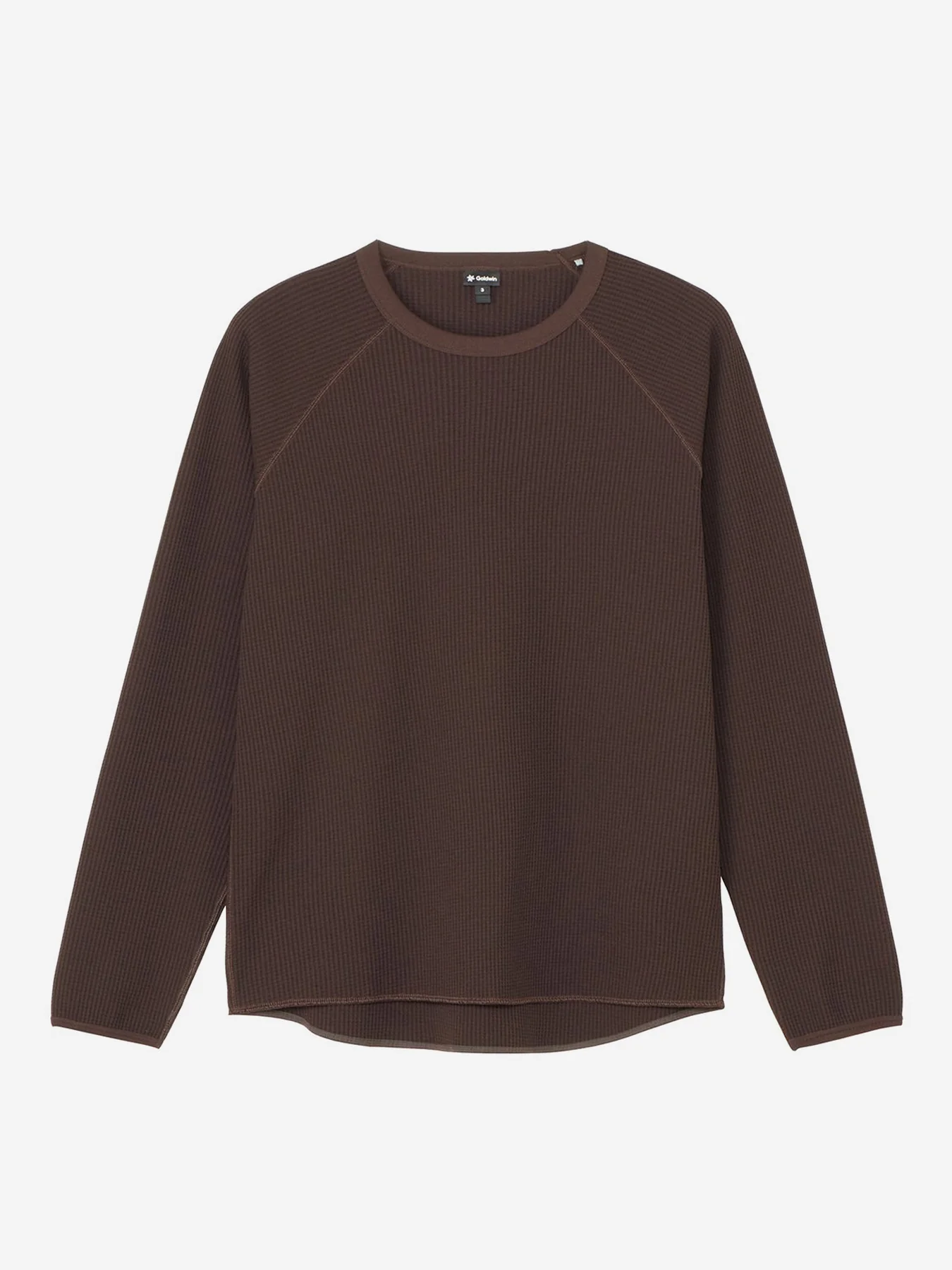 Goldwin Waffle Light Long Sleeve T-Shirt - Jet Brown