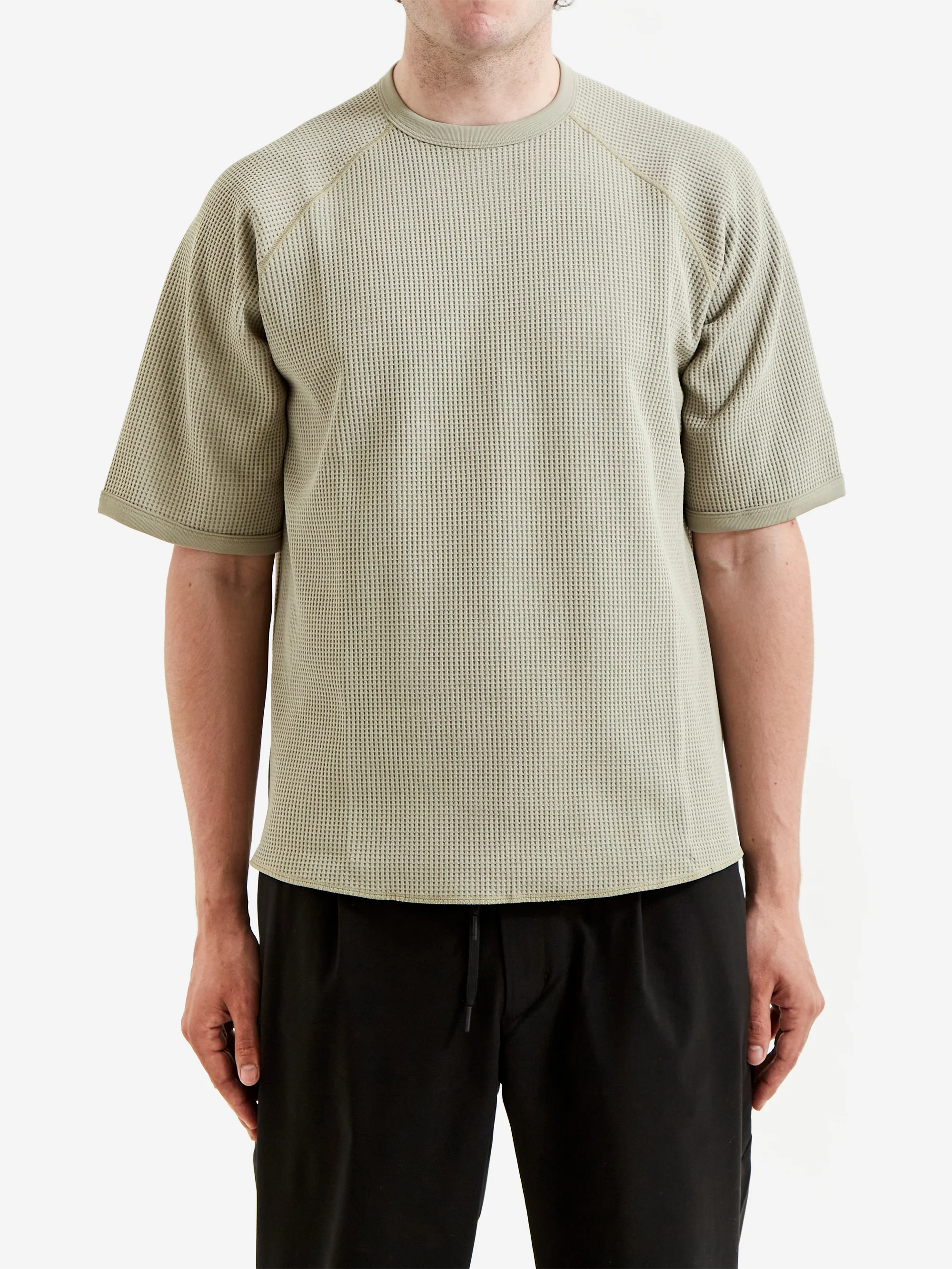Goldwin Waffle Light T-Shirt - Oak Beige - Image 2