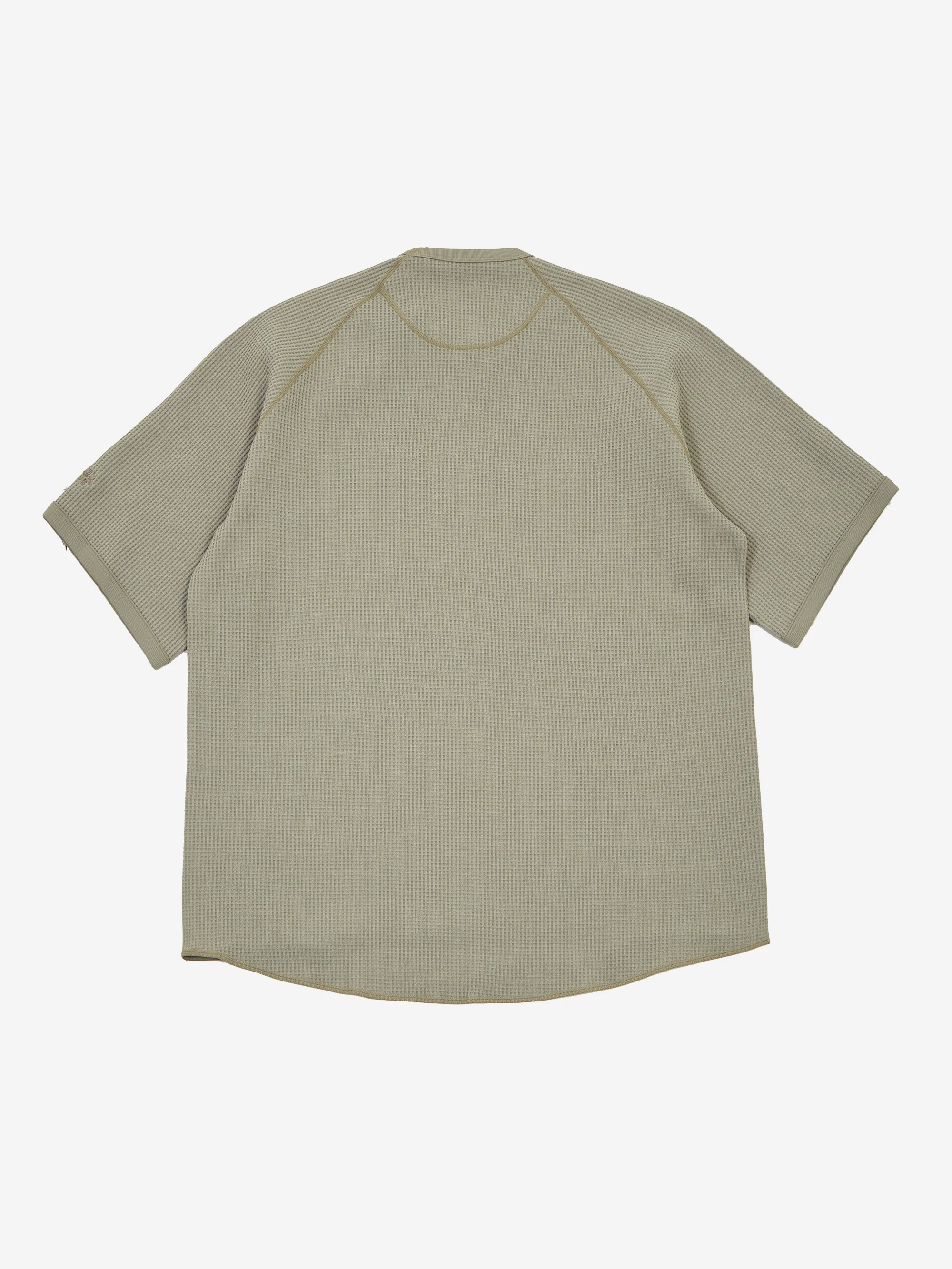 Goldwin Waffle Light T-Shirt - Oak Beige - Image 4