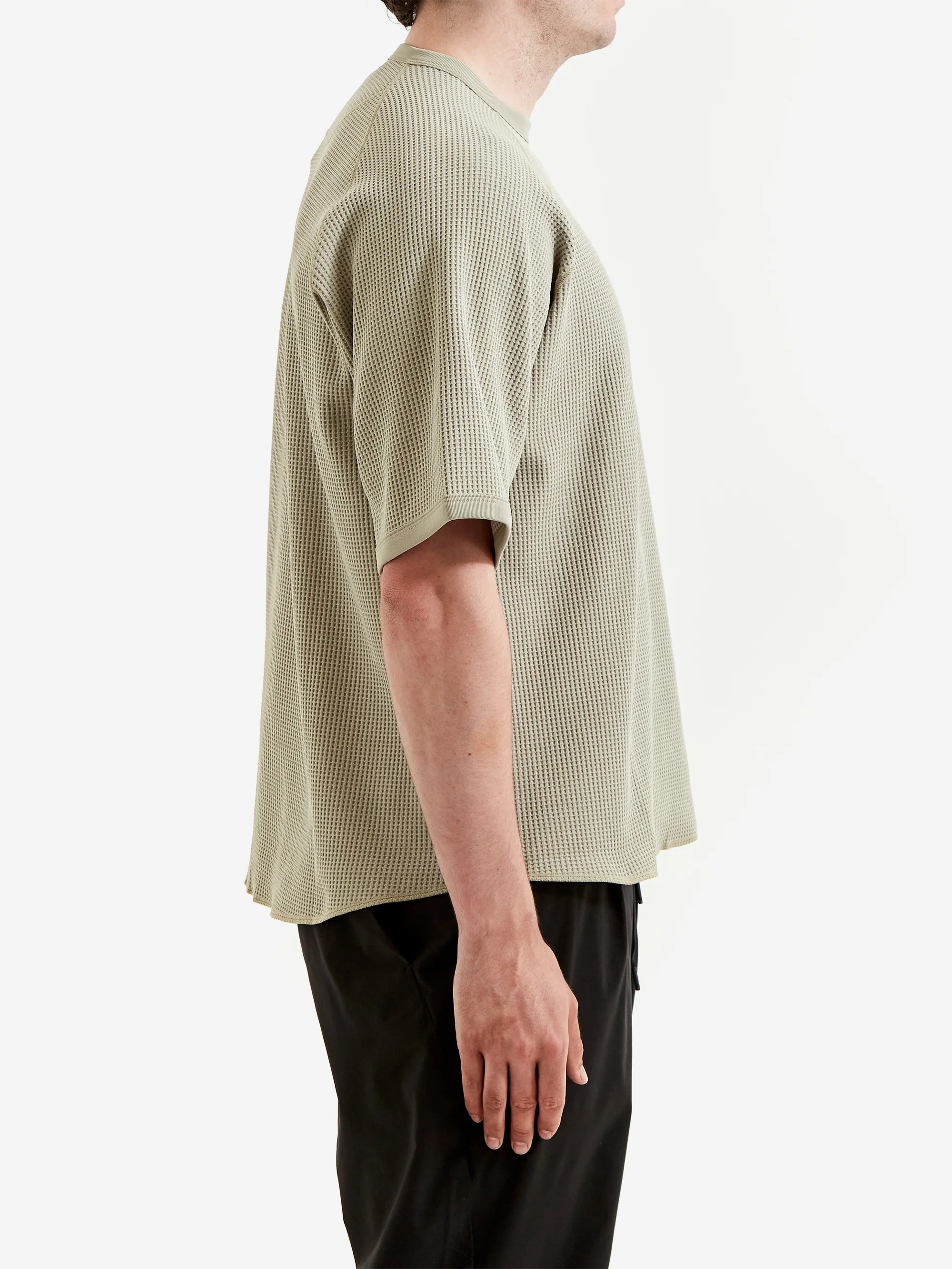 Goldwin Waffle Light T-Shirt - Oak Beige - Image 5