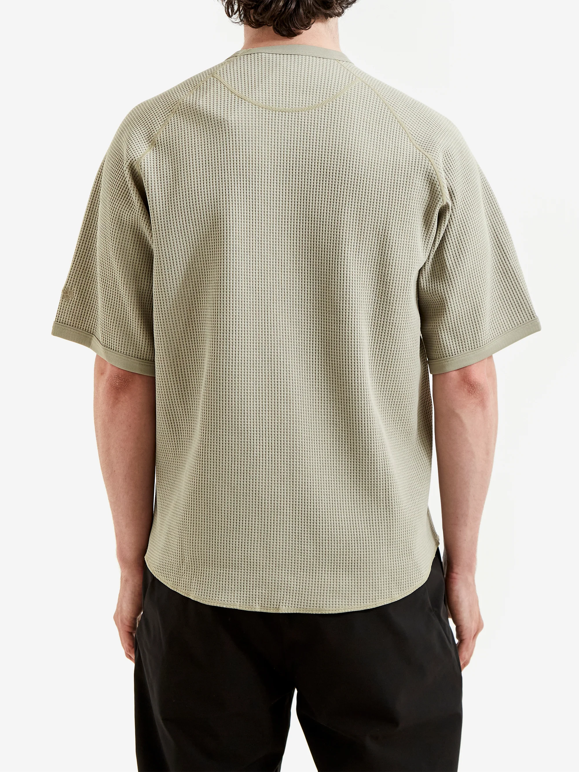 Goldwin Waffle Light T-Shirt - Oak Beige - Image 6