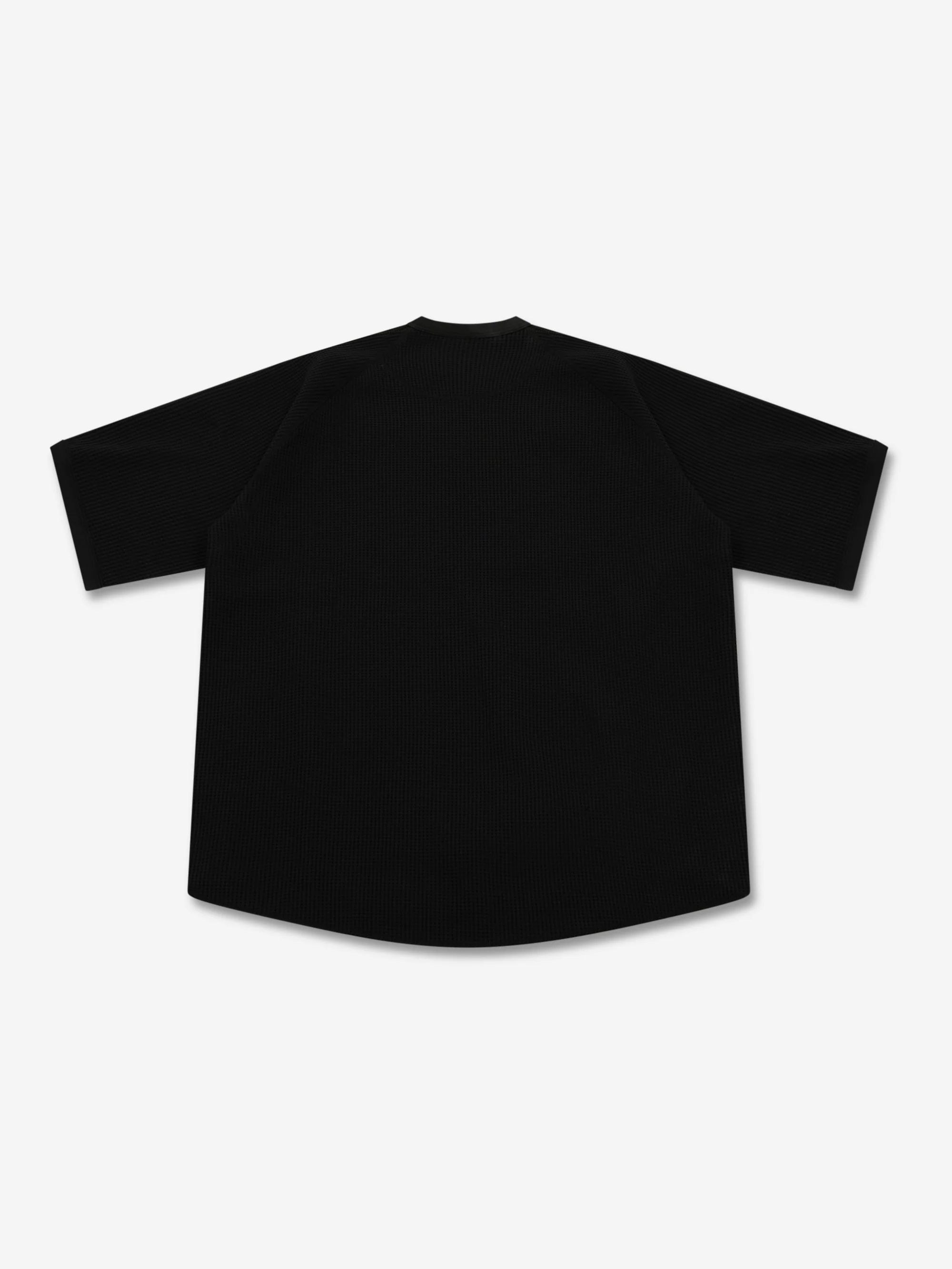 Goldwin Waffle Short Sleeve T-Shirt - Black - Image 3
