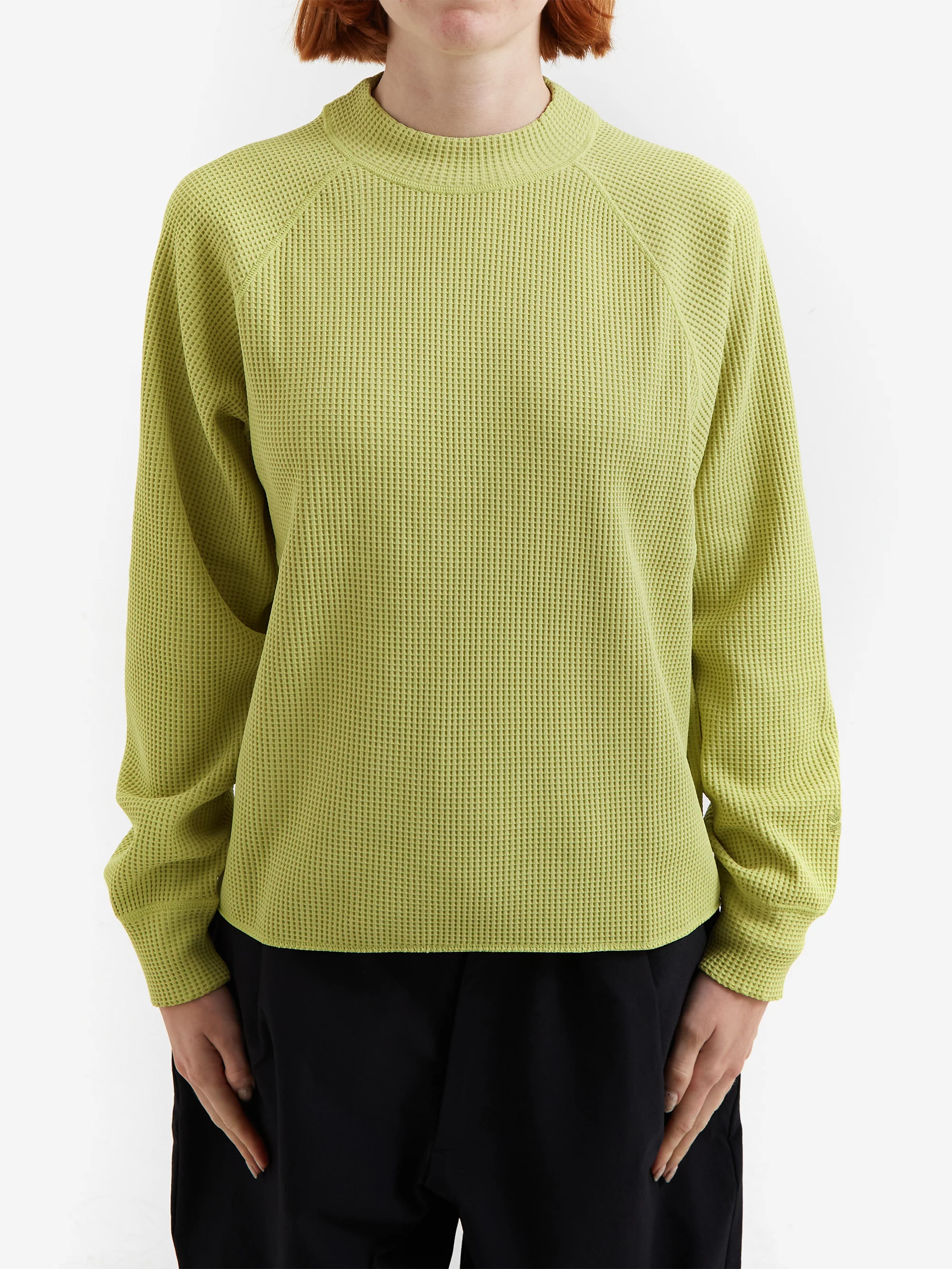 Goldwin WF Light Mock Neck L/S T-shirt - Ice Green