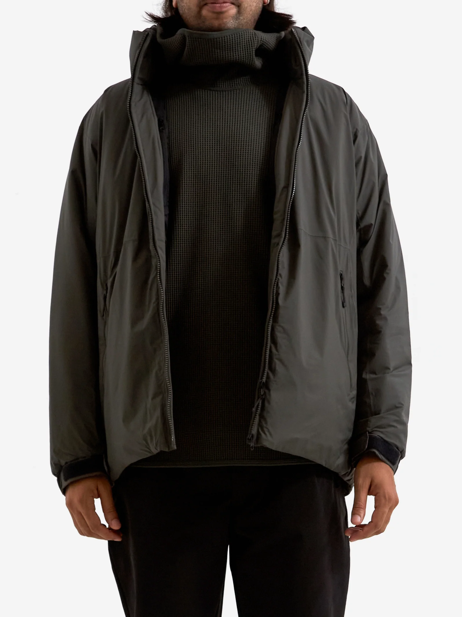 Goldwin Windstopper Goretex Labs Puffy Jacket - Dark Olive - Image 2