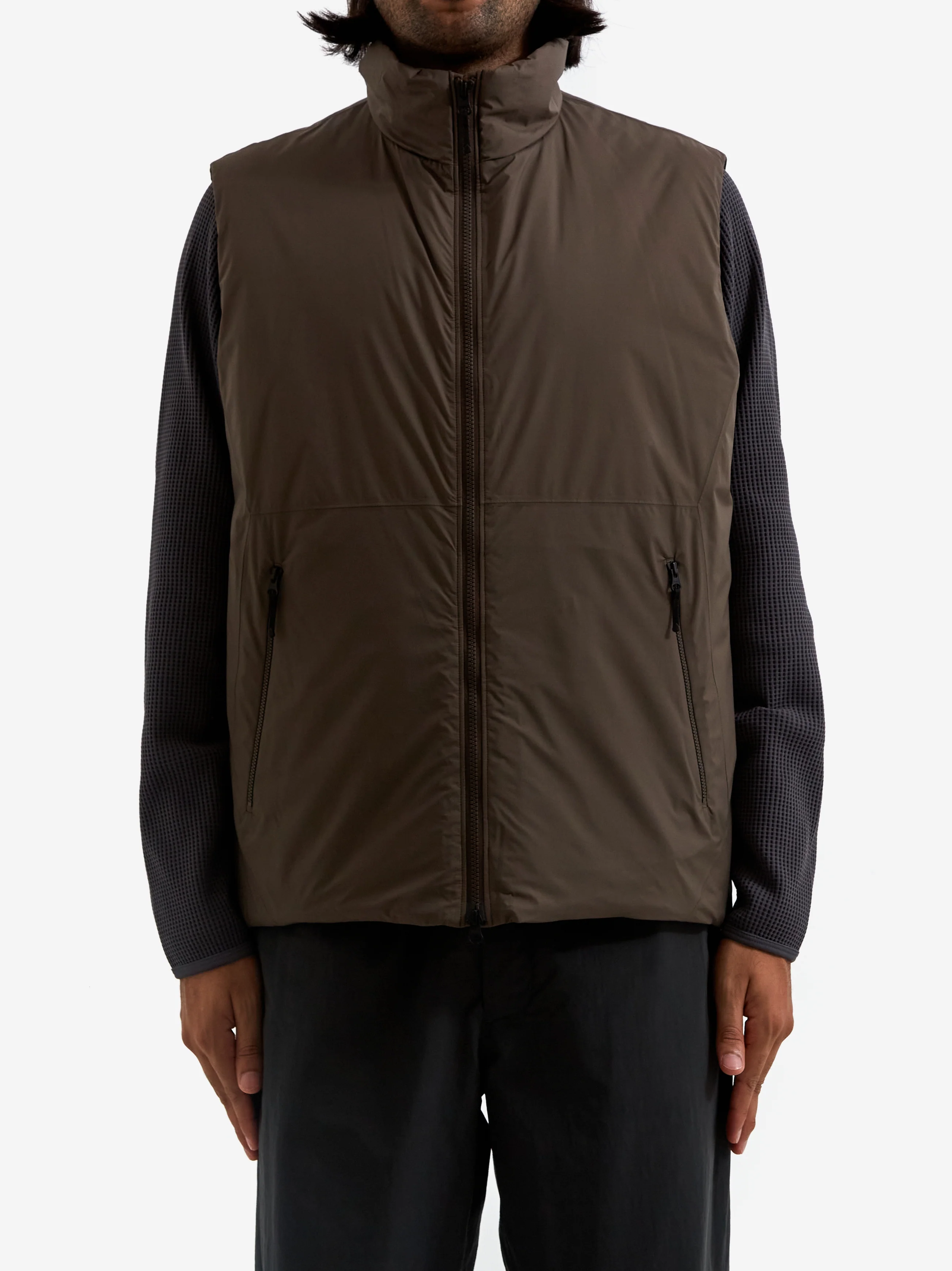 Goldwin Windstopper Goretex Labs Puffy Vest - Major Brown - Image 2