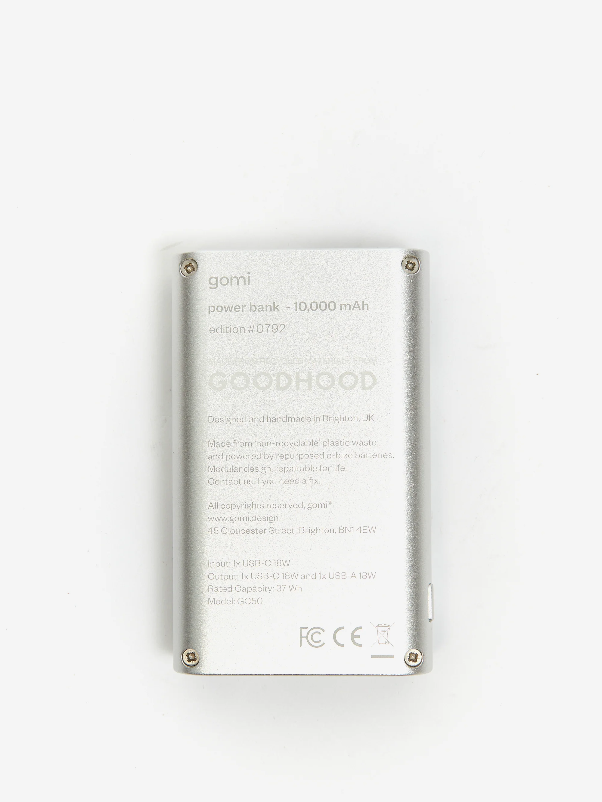 gomi x Goodhood Recycled Power Bank - Image 3