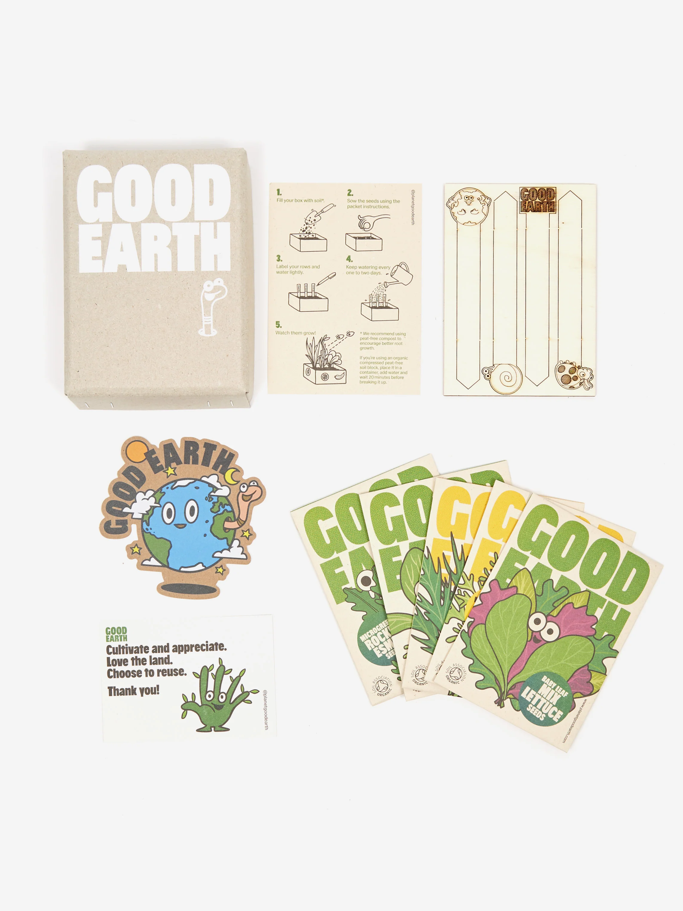 Good Earth Seasonal Seed Box - Microgreens - Multi
