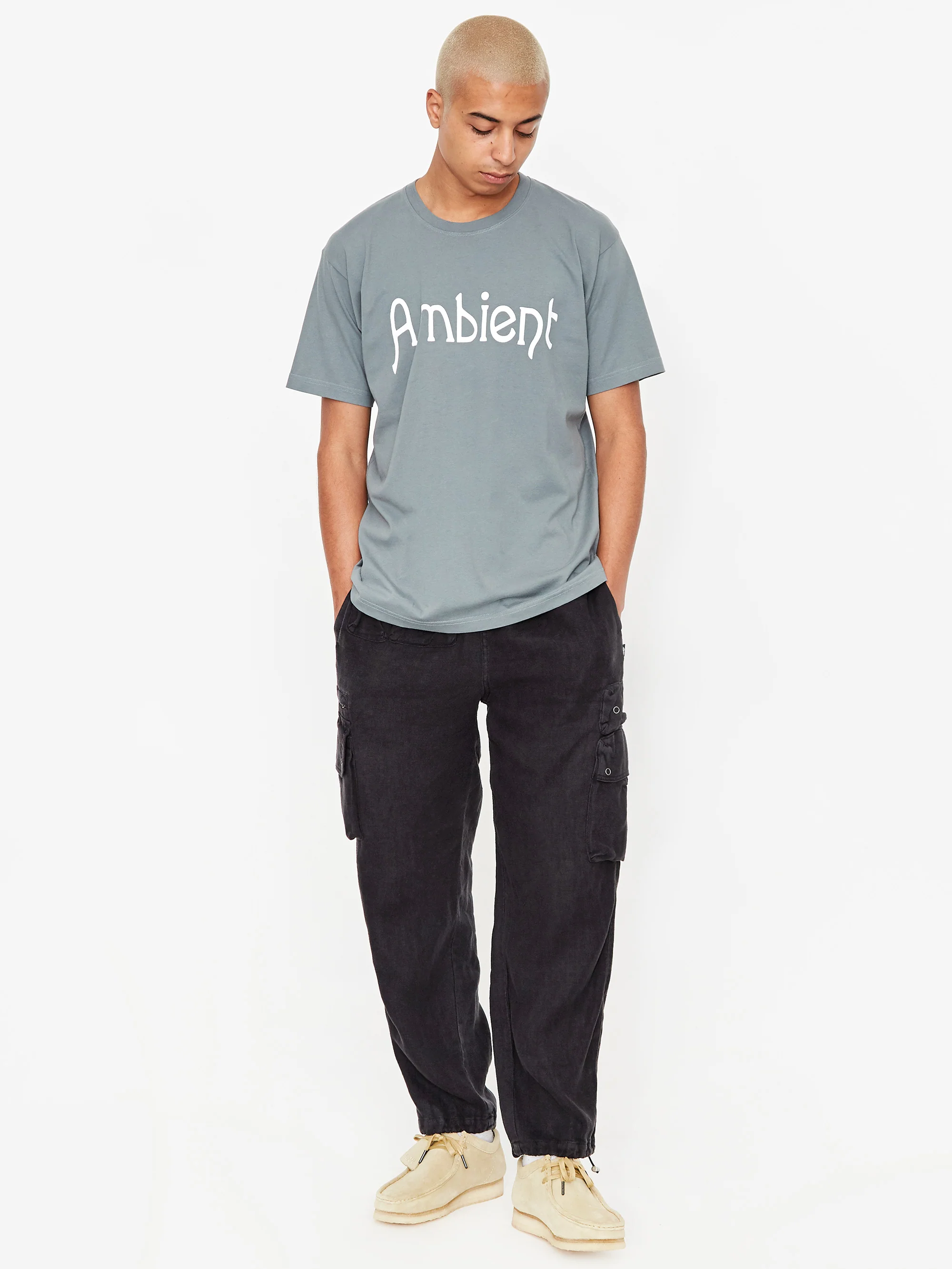Good Morning Tapes Ambient Shortsleeve T-Shirt - Stone Blue - Image 6