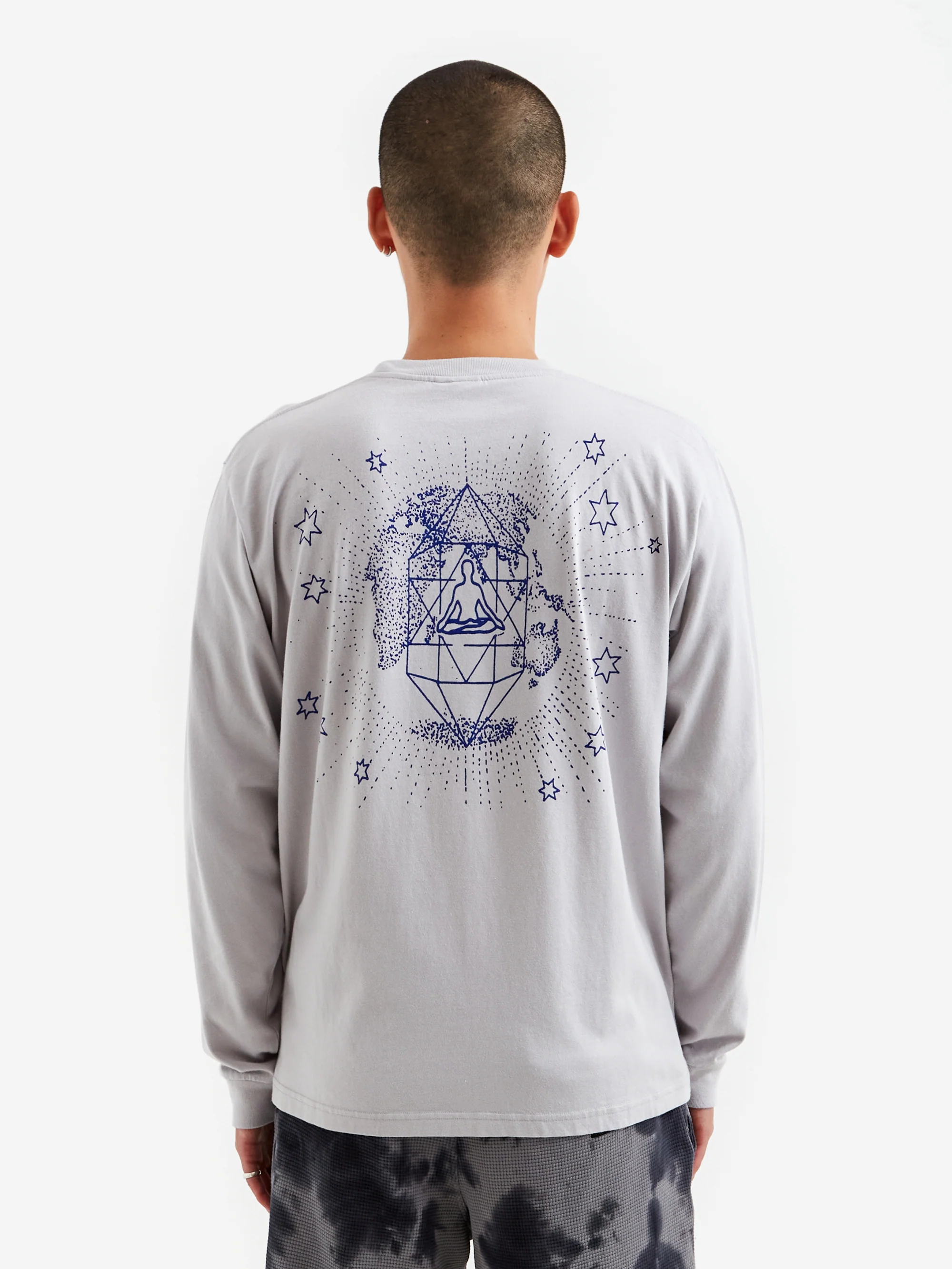 Good Morning Tapes Crystals For Peace Long Sleeve T-Shirt - Stone - Image 2
