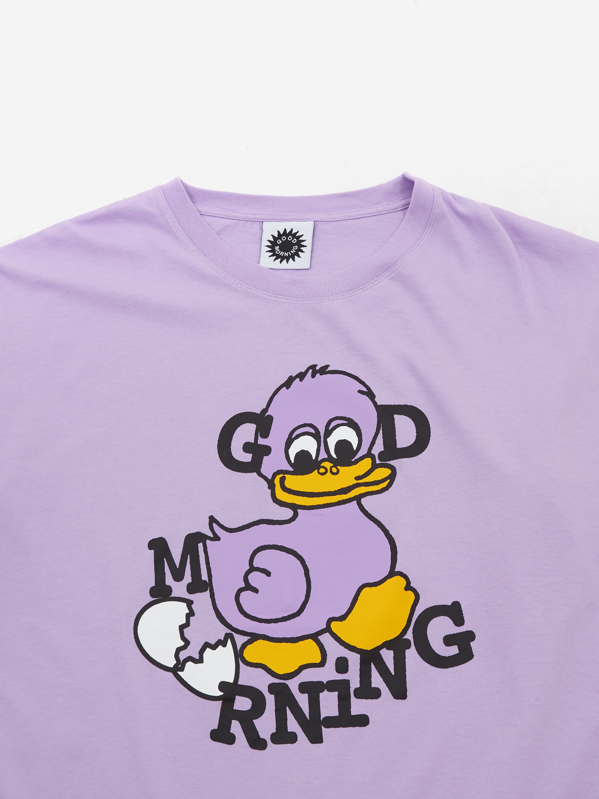 Good Morning Tapes Duck Short Sleeve T-Shirt - Lavender - Image 3