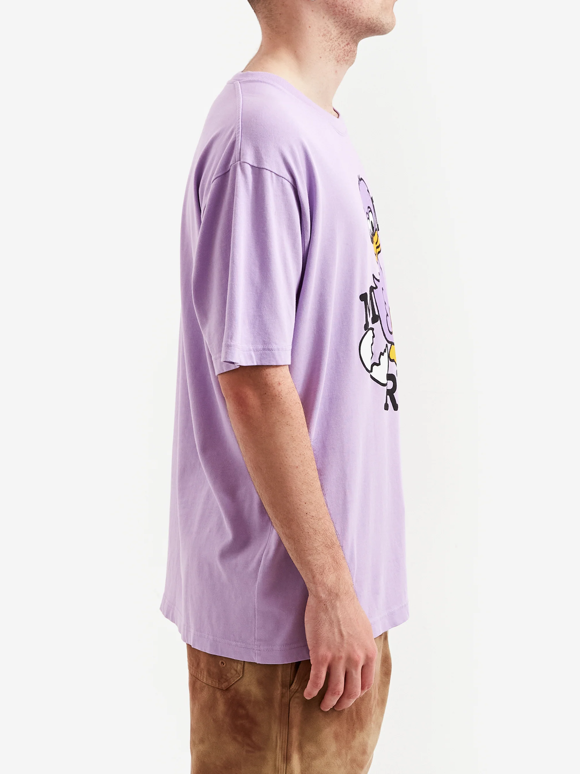 Good Morning Tapes Duck Short Sleeve T-Shirt - Lavender - Image 5